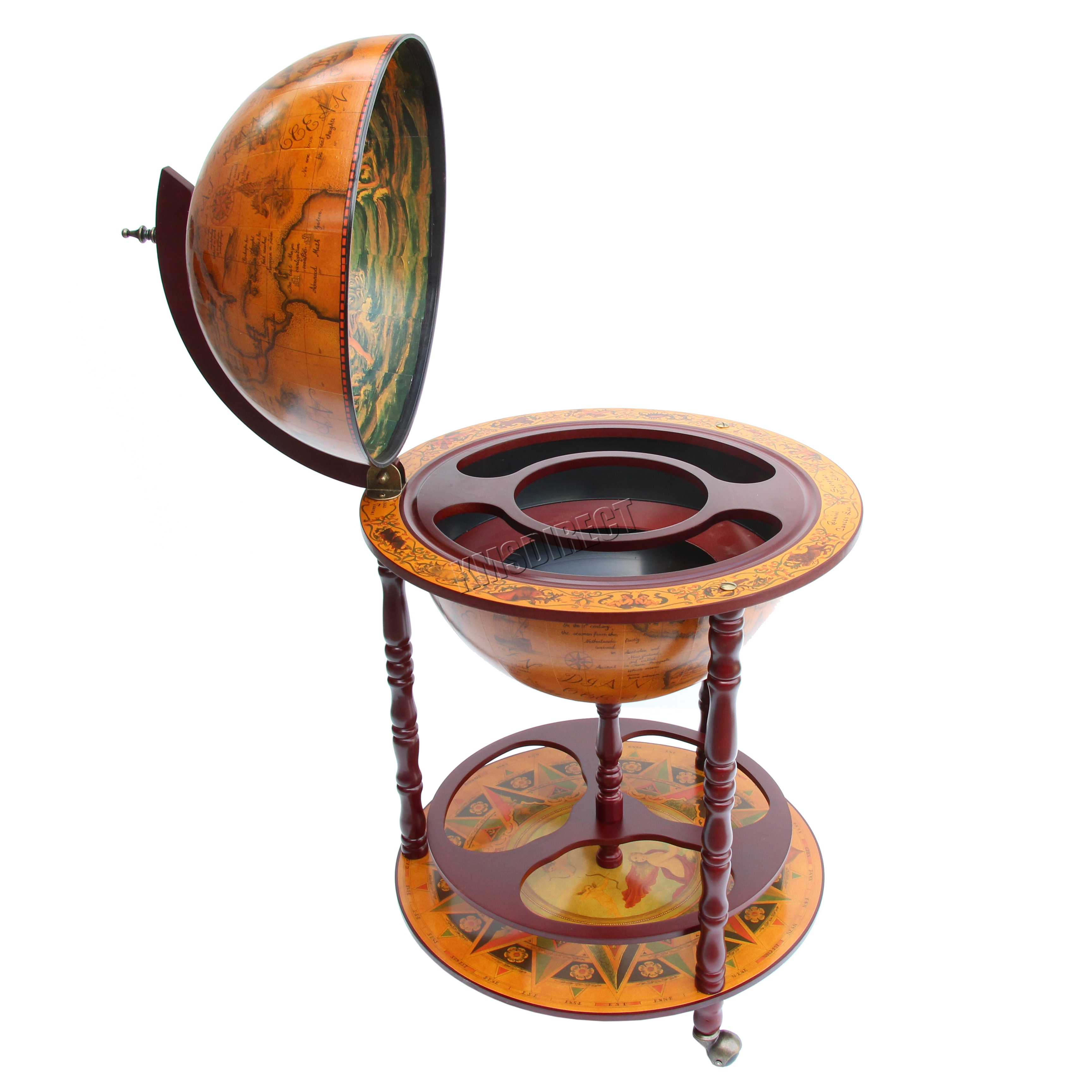 globe shaped mini bar