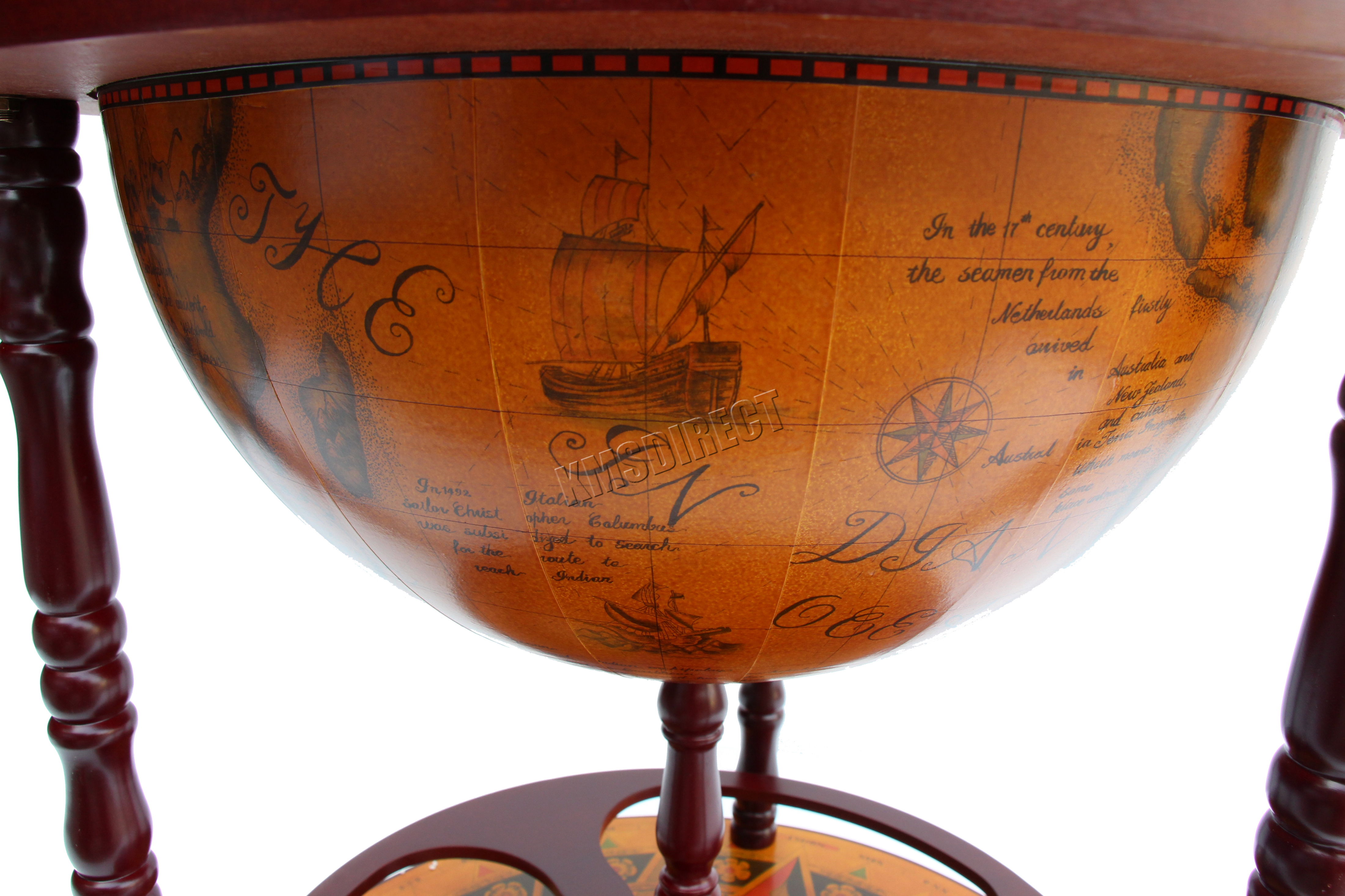 Westwood Kugel geformt Mini Bar Getränkeschrank Retro-Stil Wagen