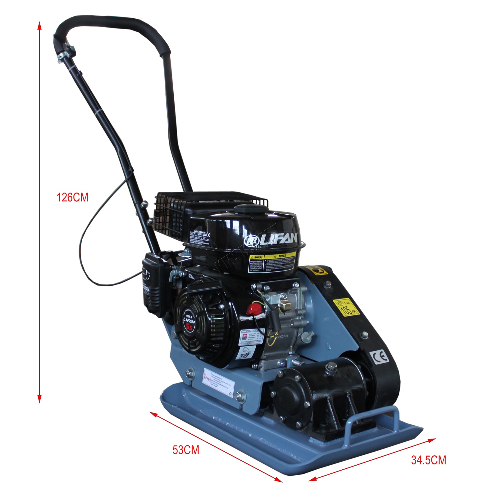 Switzer Petrol Compactor Industrial Quality Compaction Plate 5.5hp HS