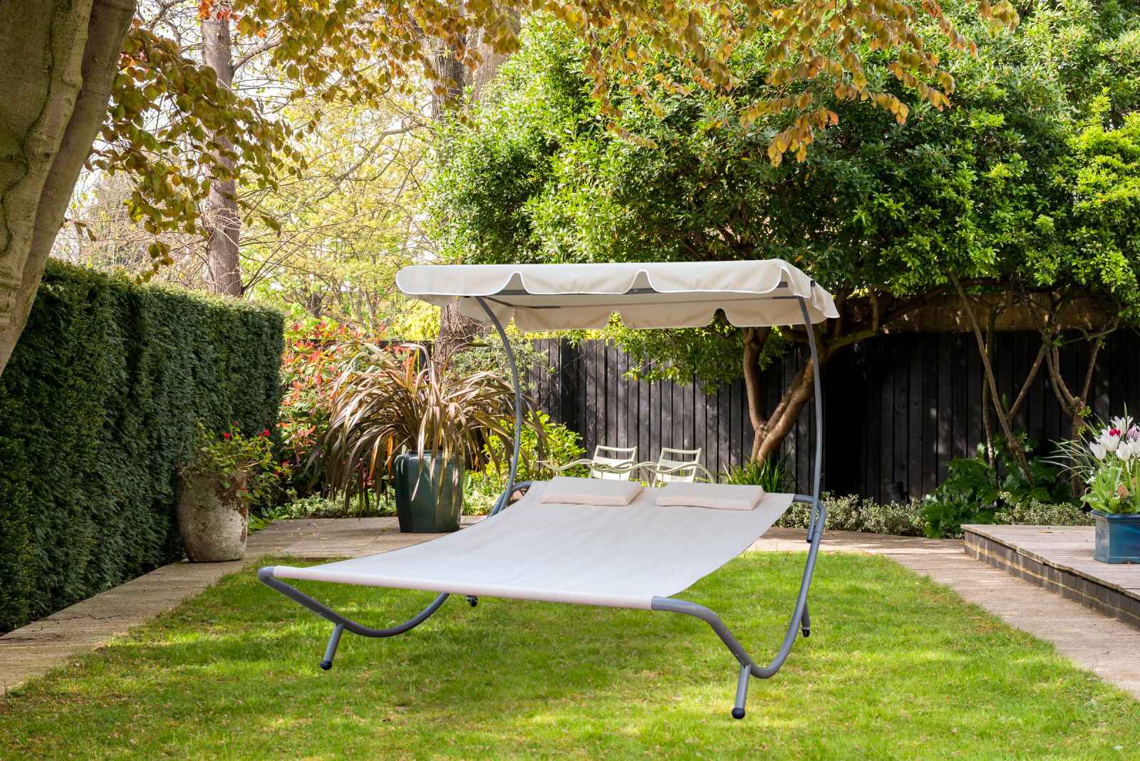 Westwood Jardin Patio Extérieur Double Chaise Longue Jour Lit Westwood Jardin Patio Extérieur Double