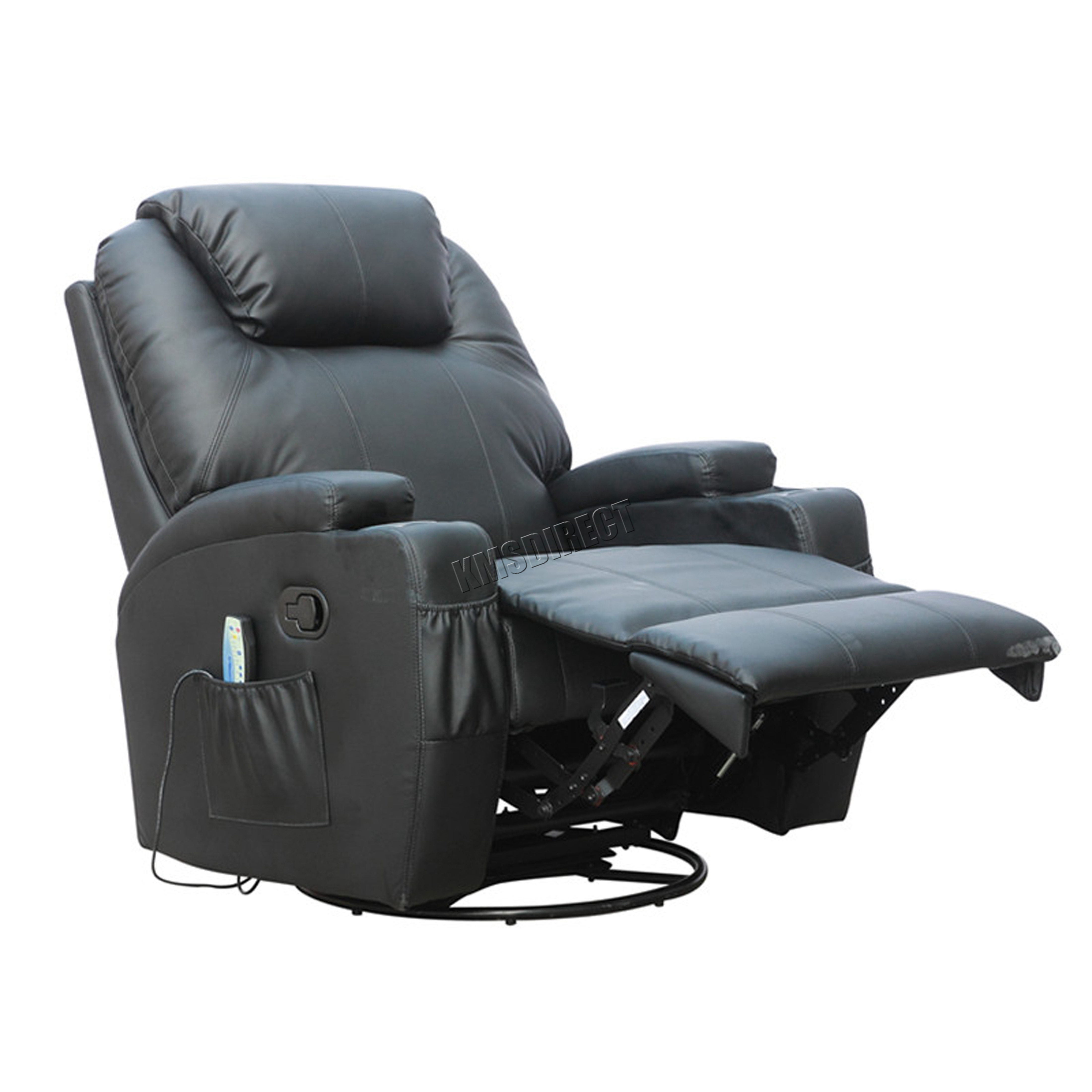 Foxhunter Bonded Leather Sofa Massage Recliner Chair Swivel Rocking Sentinel Foxhunter Bonded Leather Sofa Massage Recliner Chair Swivel Rocking Heating New
