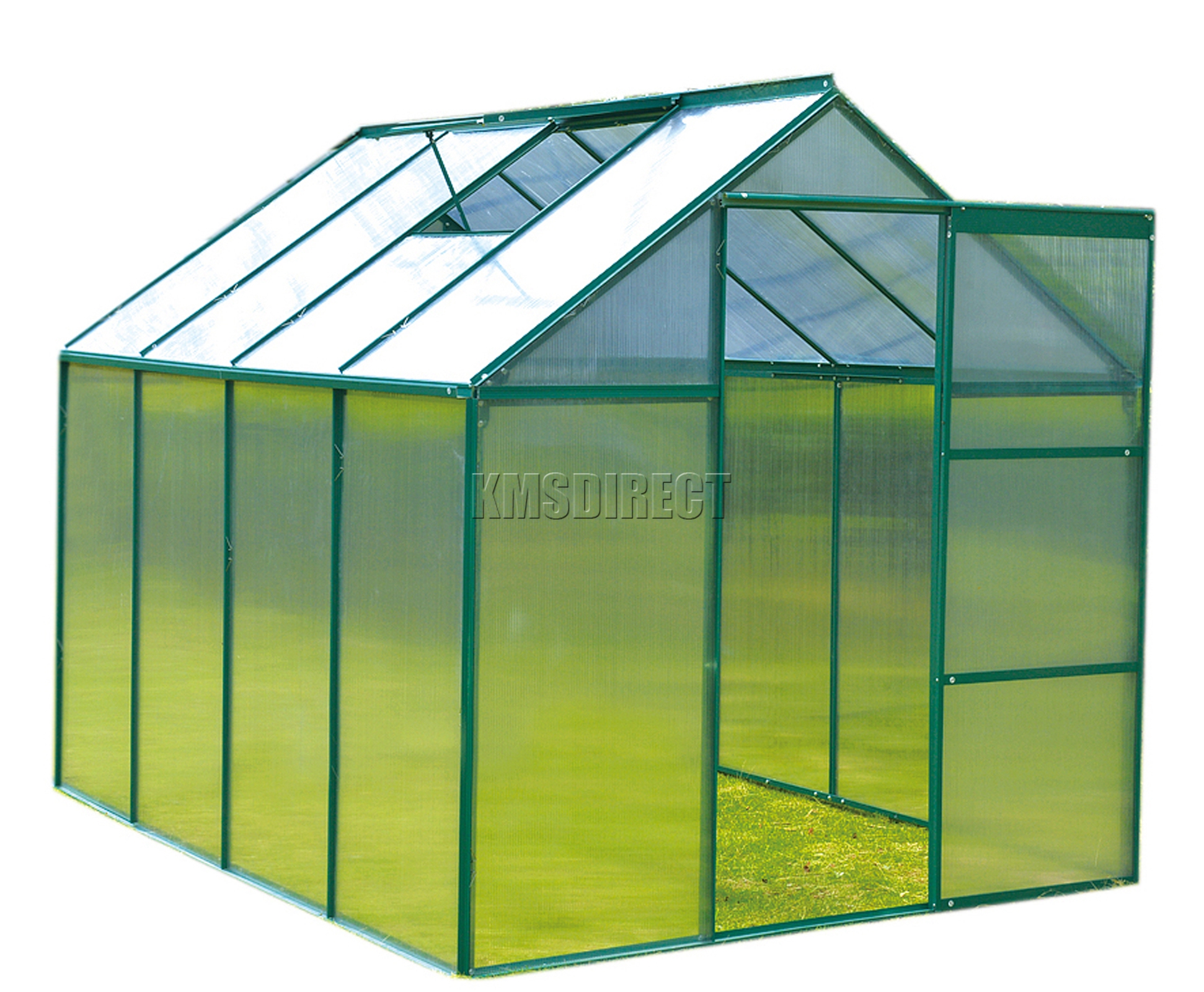 foxhunter polycarbonate greenhouse aluminium