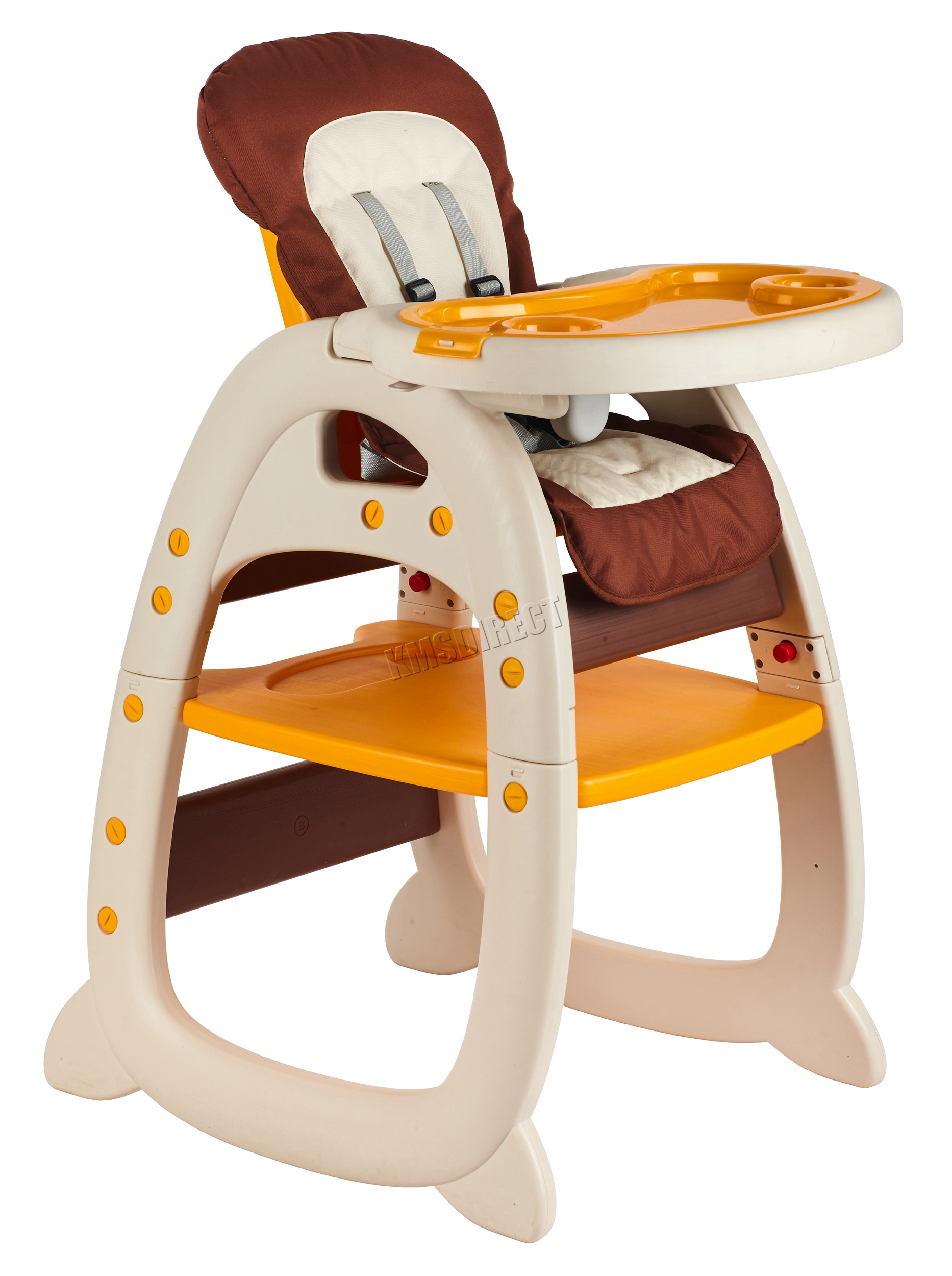Toddler High Chair Baby Yellow High Chair Infant Feeding Seat FOOTREST Table @UK