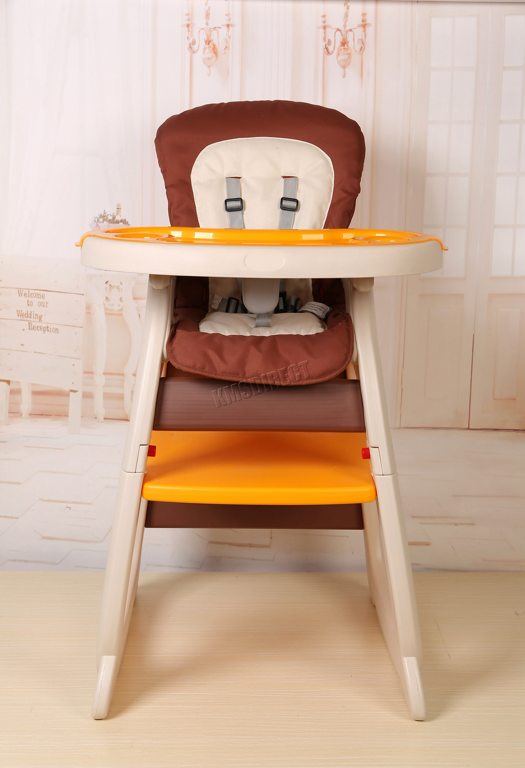 Toddler High Chair Baby Yellow High Chair Infant Feeding Seat FOOTREST Table @UK