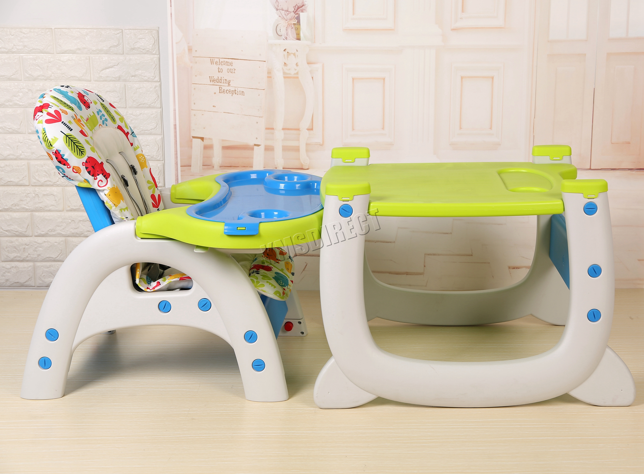Foxhunter Baby Highchair Infant High Feeding Seat 3in1 Toddler Table Foxhunter Baby Highchair Infant High Feeding Seat 3in1