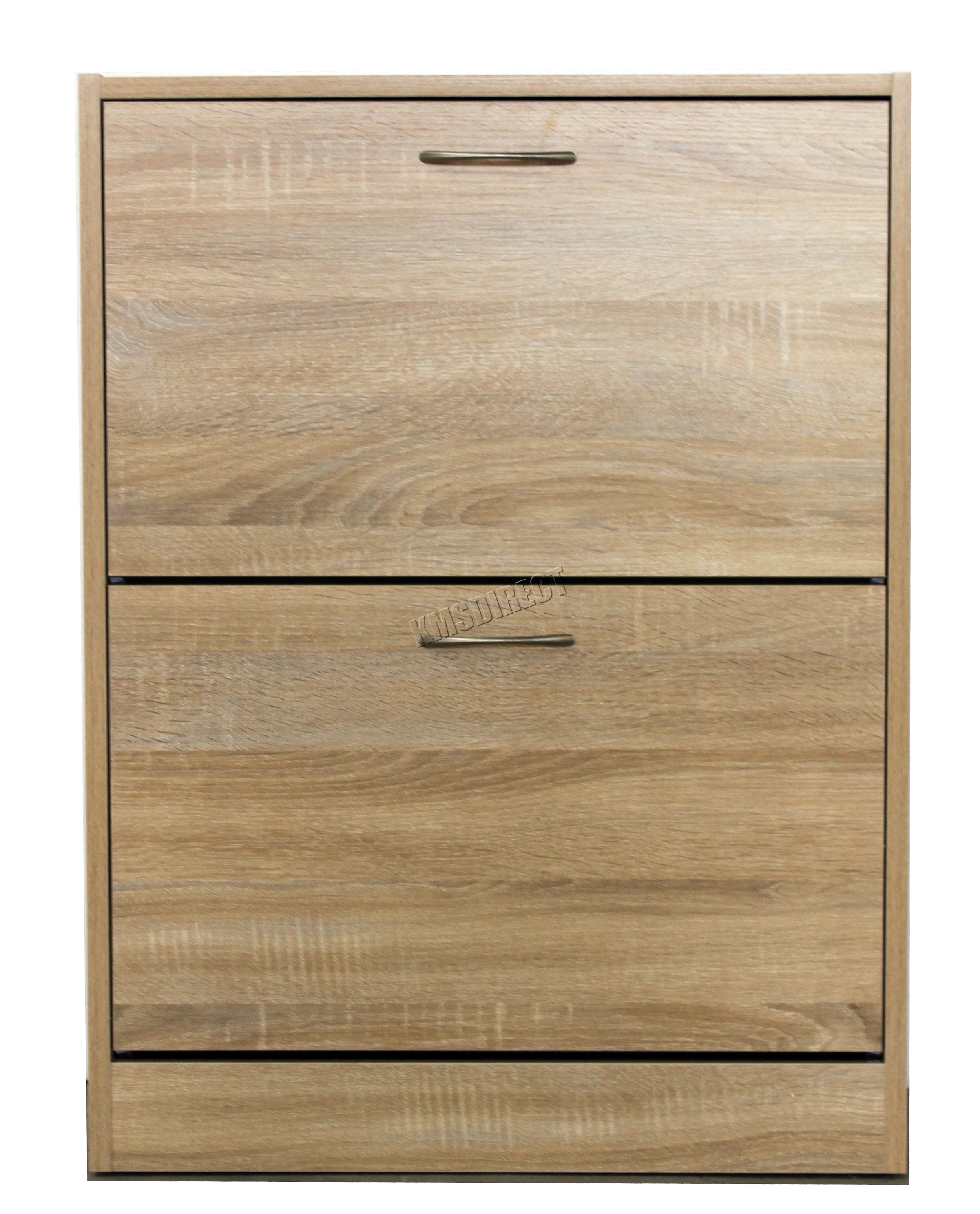 FoxHunter Wooden Shoe Storage 2 Drawer Footwear Stand Rack Unit Cupboard eBay