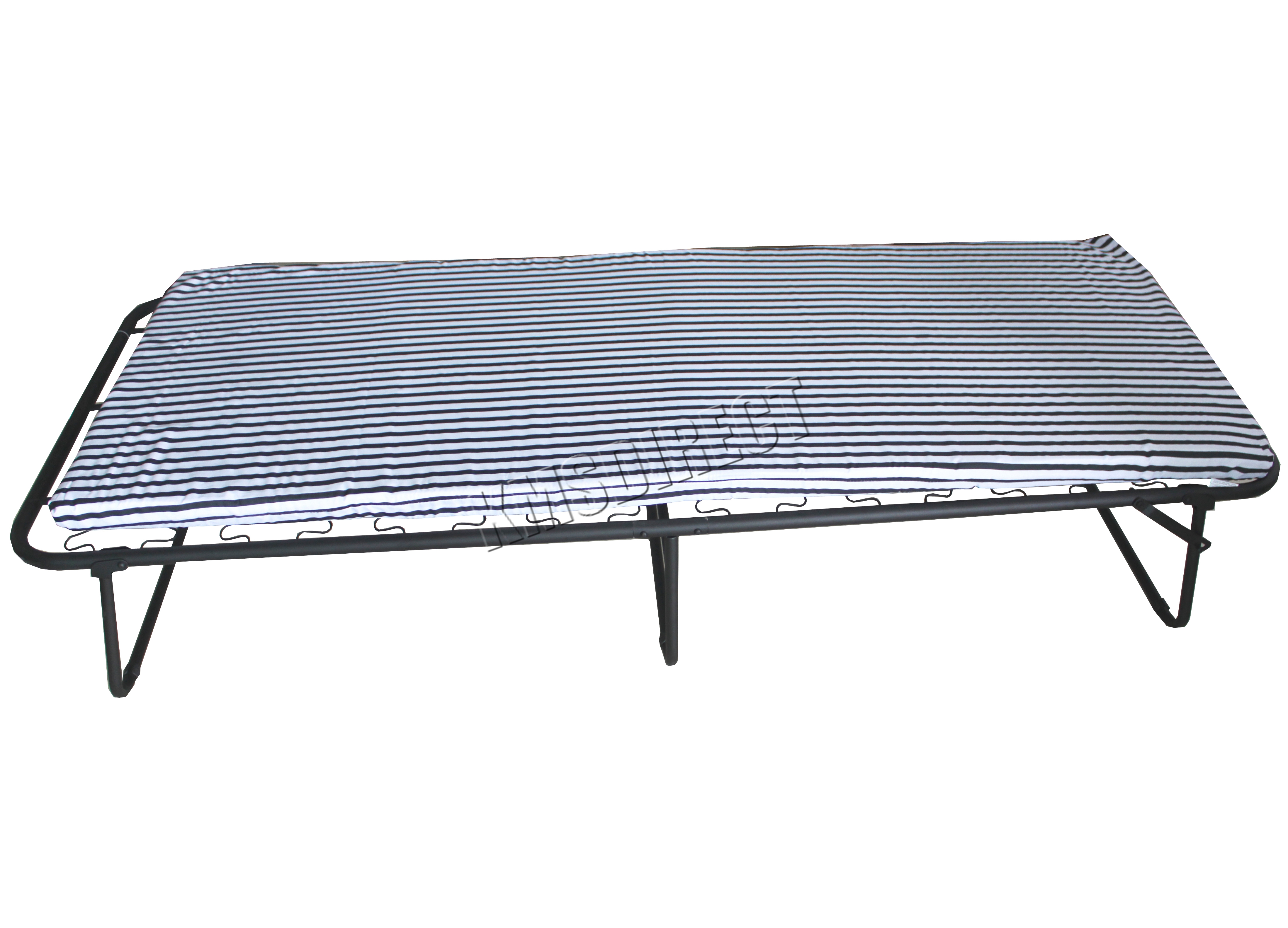 FoxHunter Metal Single Folding Guest Visitor Compact Bed With Mattress
