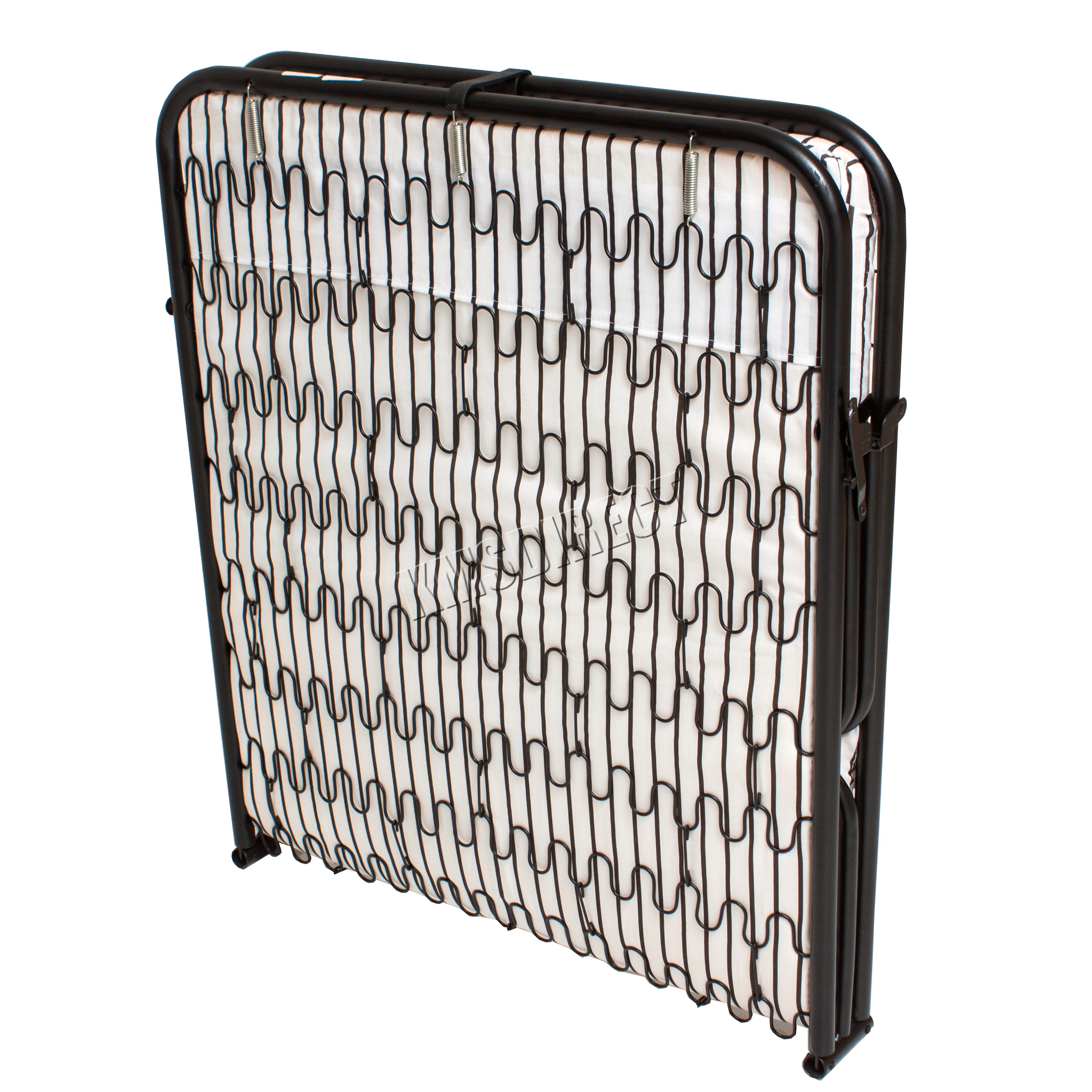 FoxHunter Metal Single Folding Guest Visitor Compact Bed With Mattress Fold Away eBay