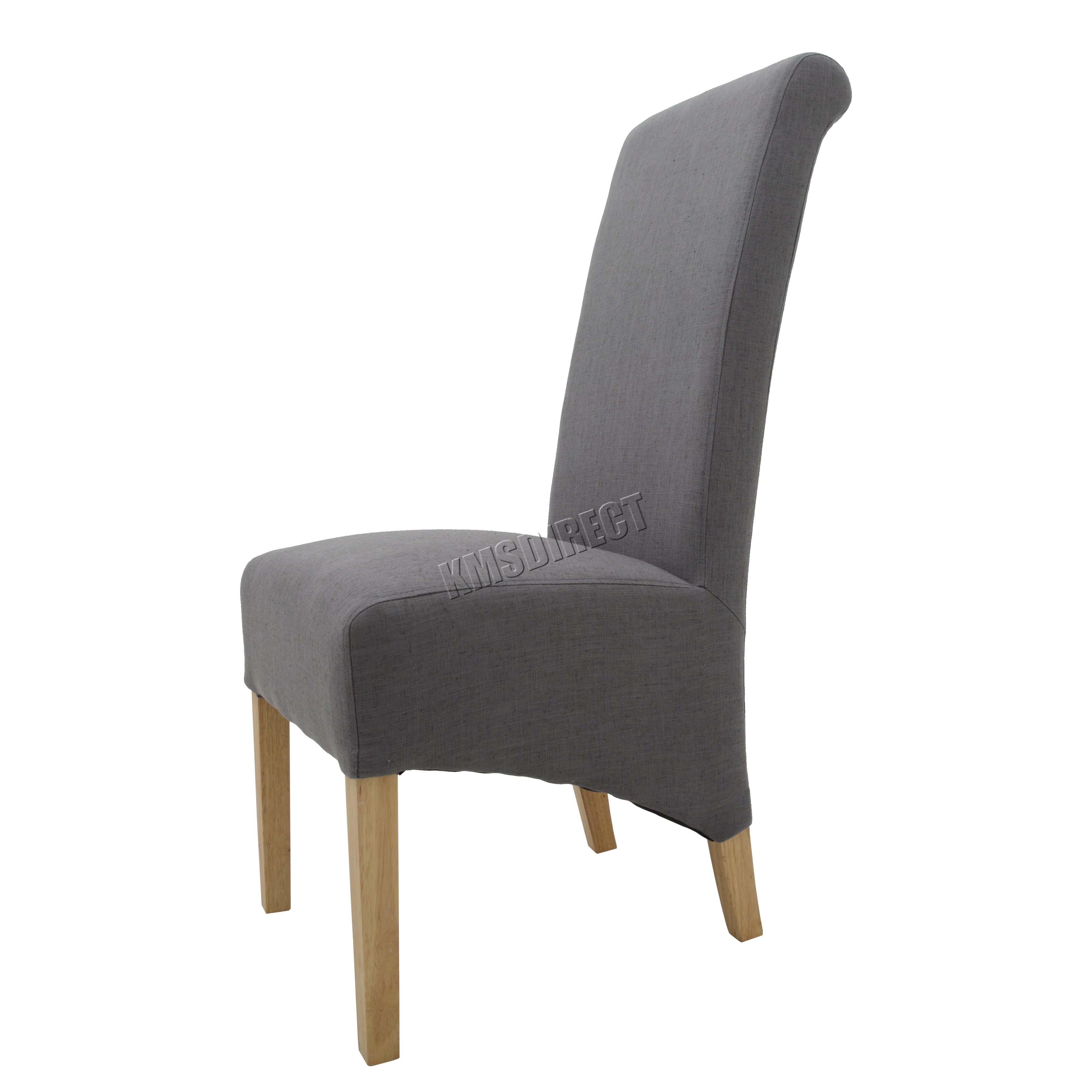 Cosmetic Damage Westwood Grey Fabric Dining Chairs Scroll High Back Sentinel Cosmetic Damage Westwood Grey Fabric Dining Chairs Scroll High Back Seat X2