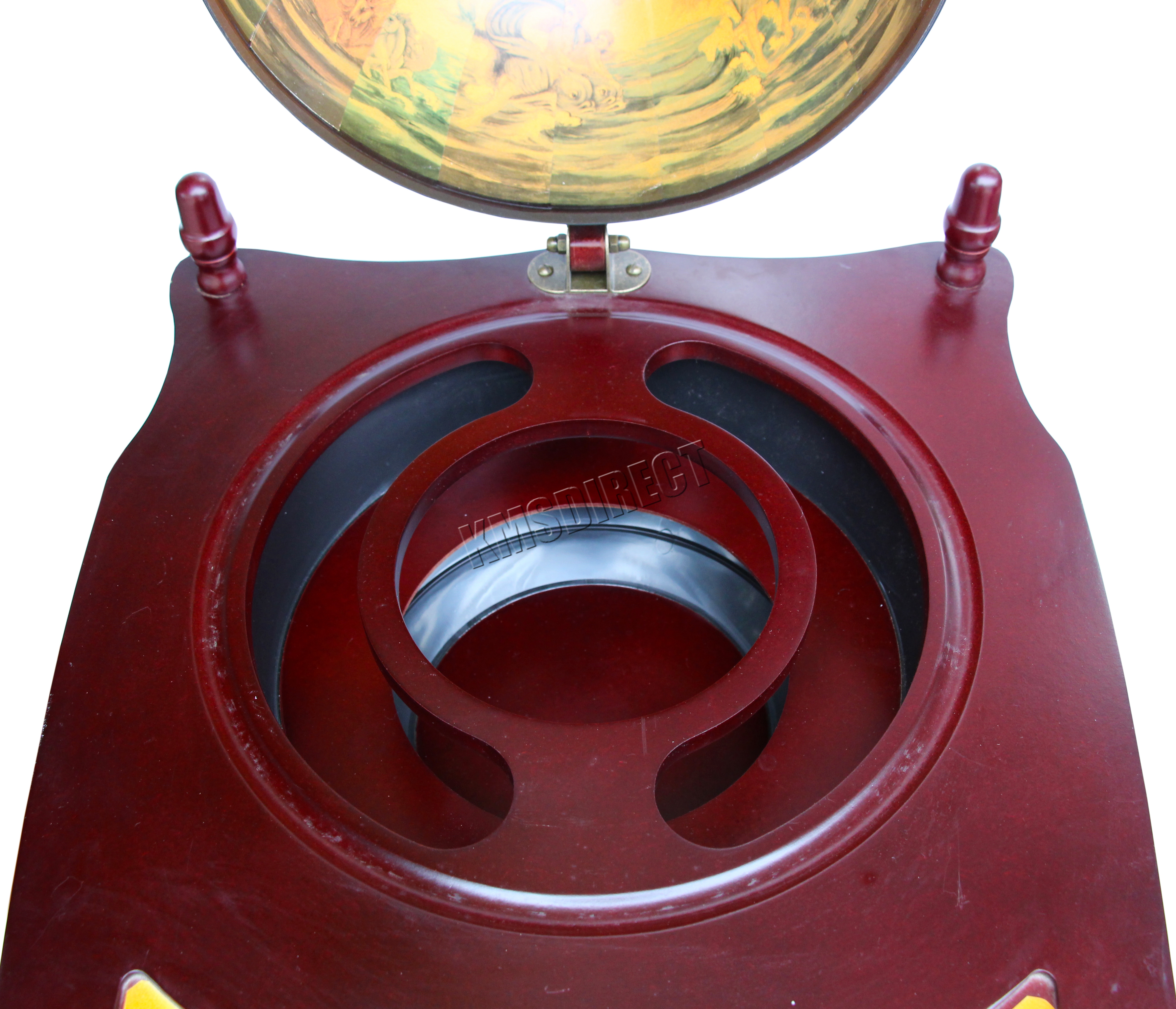 globe shaped mini bar