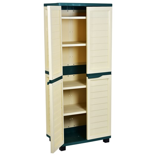 Starplast Outdoor Plastic Garden Utility With 4 Shelves Storage