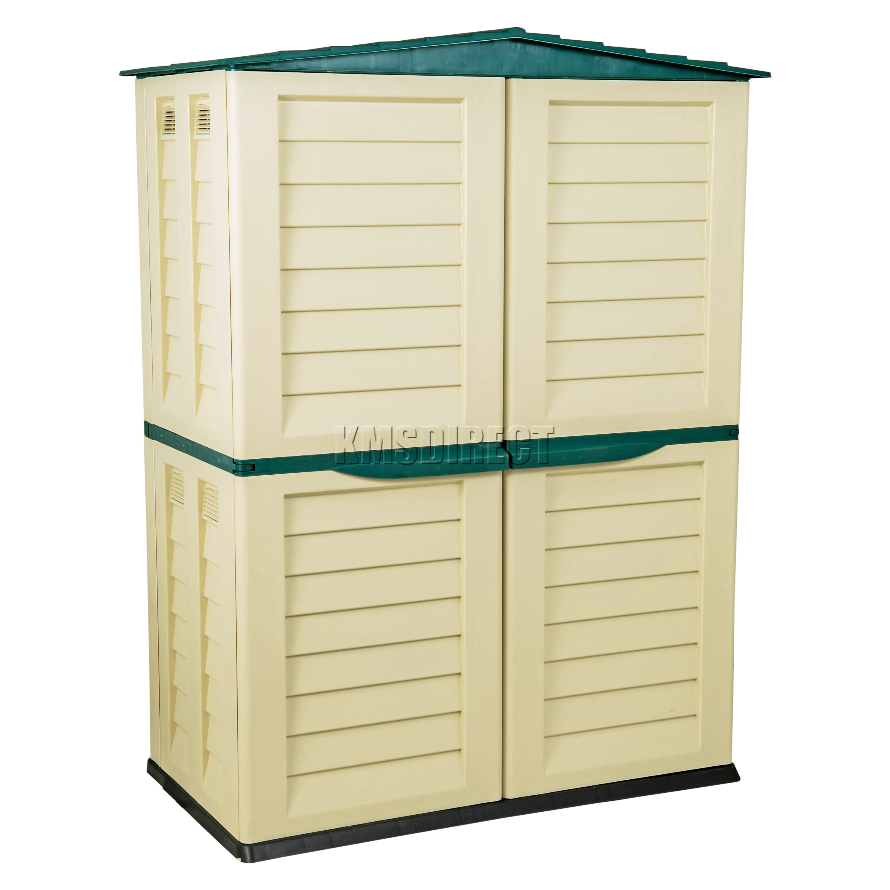 Starplast Outdoor Plastic Garden Tall Shed Box Storage Unit 37-811