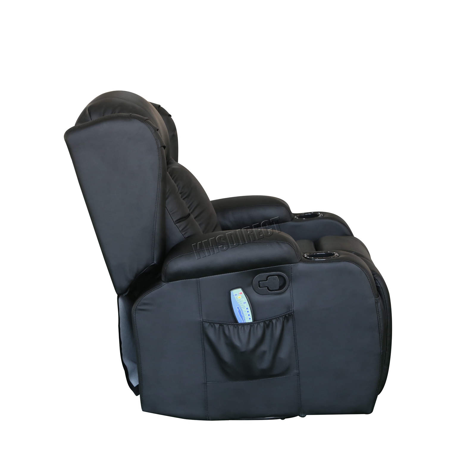 WESTWOOD | Massage Leather Sofa Recliner Armchair | Swivel Heated Chair Gaming
