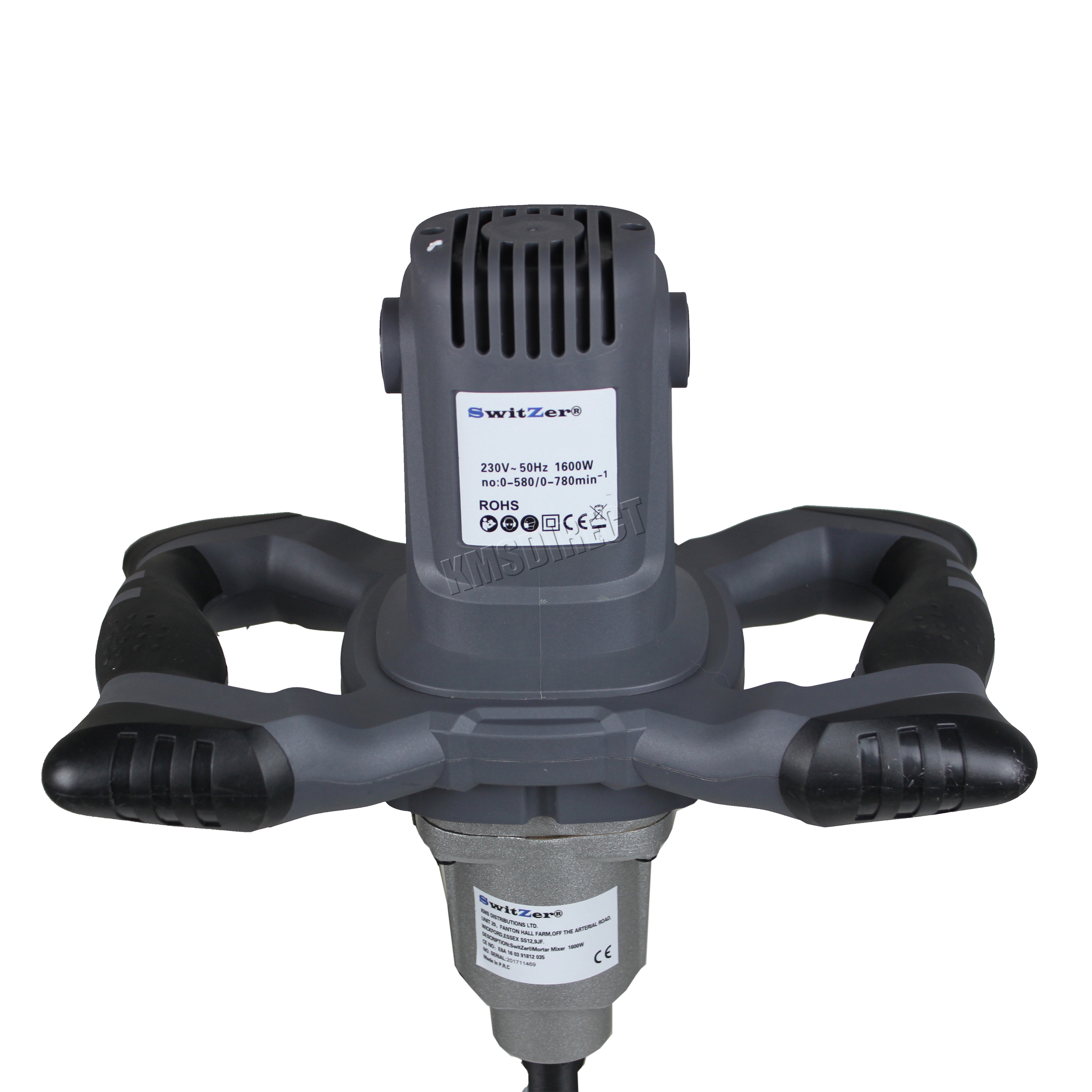 SwitZer 1600W Electric Plastering Plaster Stirrer Single Paddle Mortar