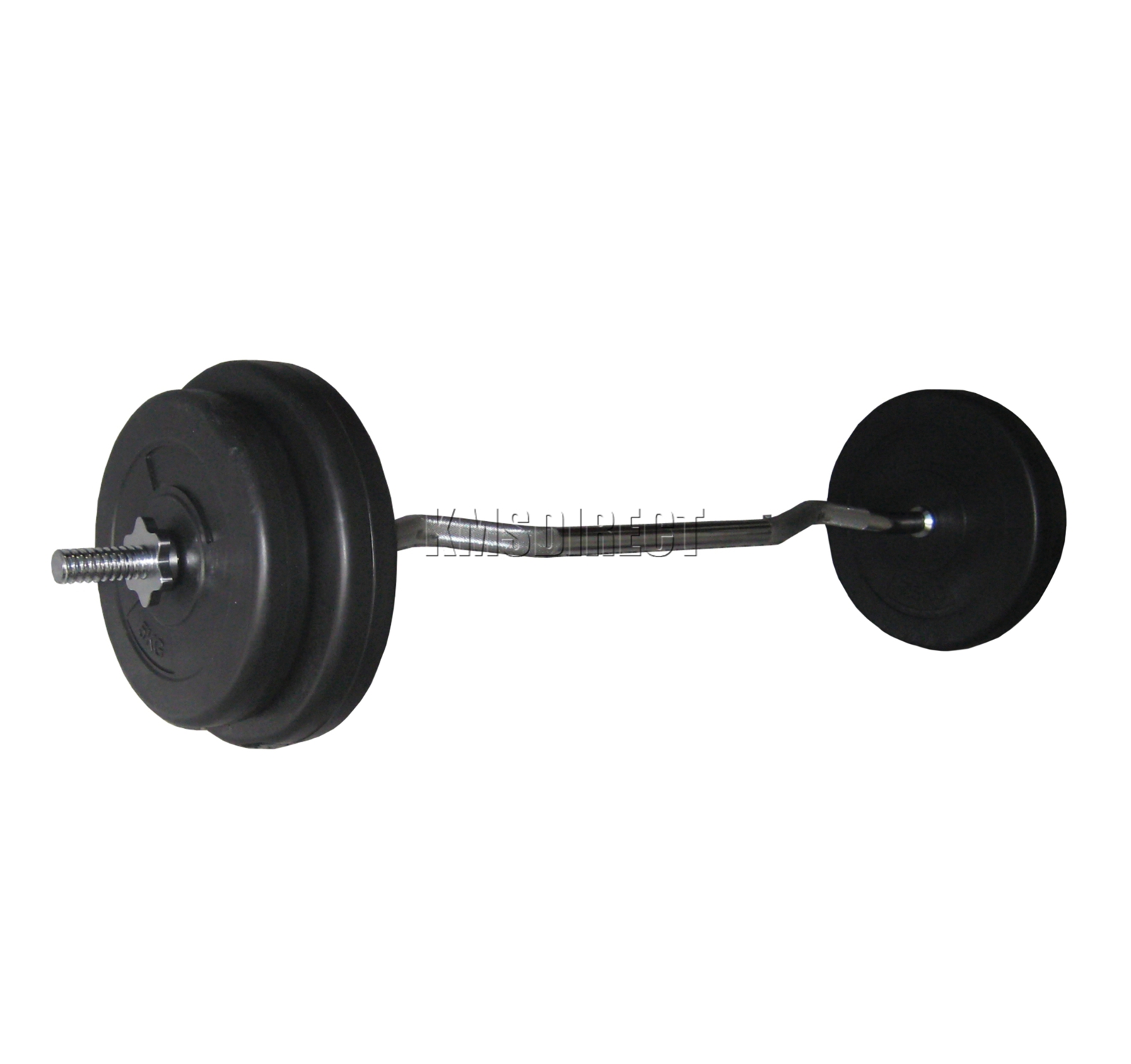 Barbell Ez Bar Weight Lifting Set 30KG 60KG Home Gym Arm Workout