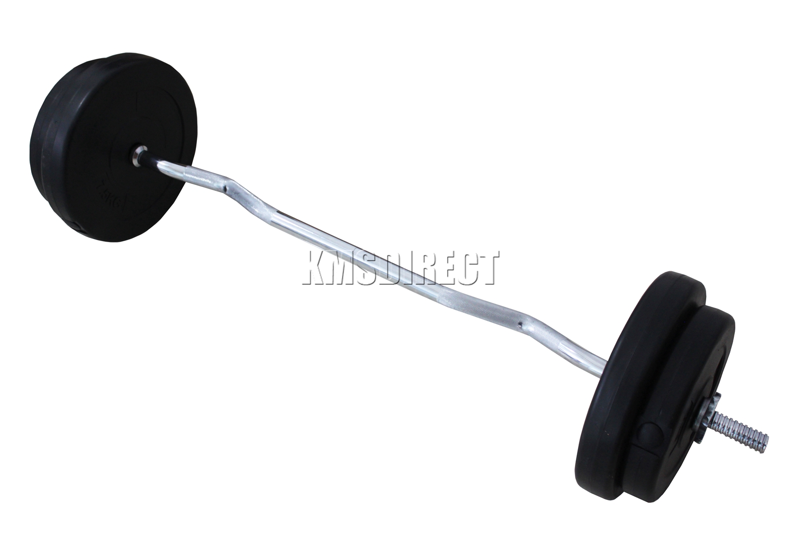 Barbell Ez Bar Weight Lifting Set 30KG 60KG Home Gym Arm Workout