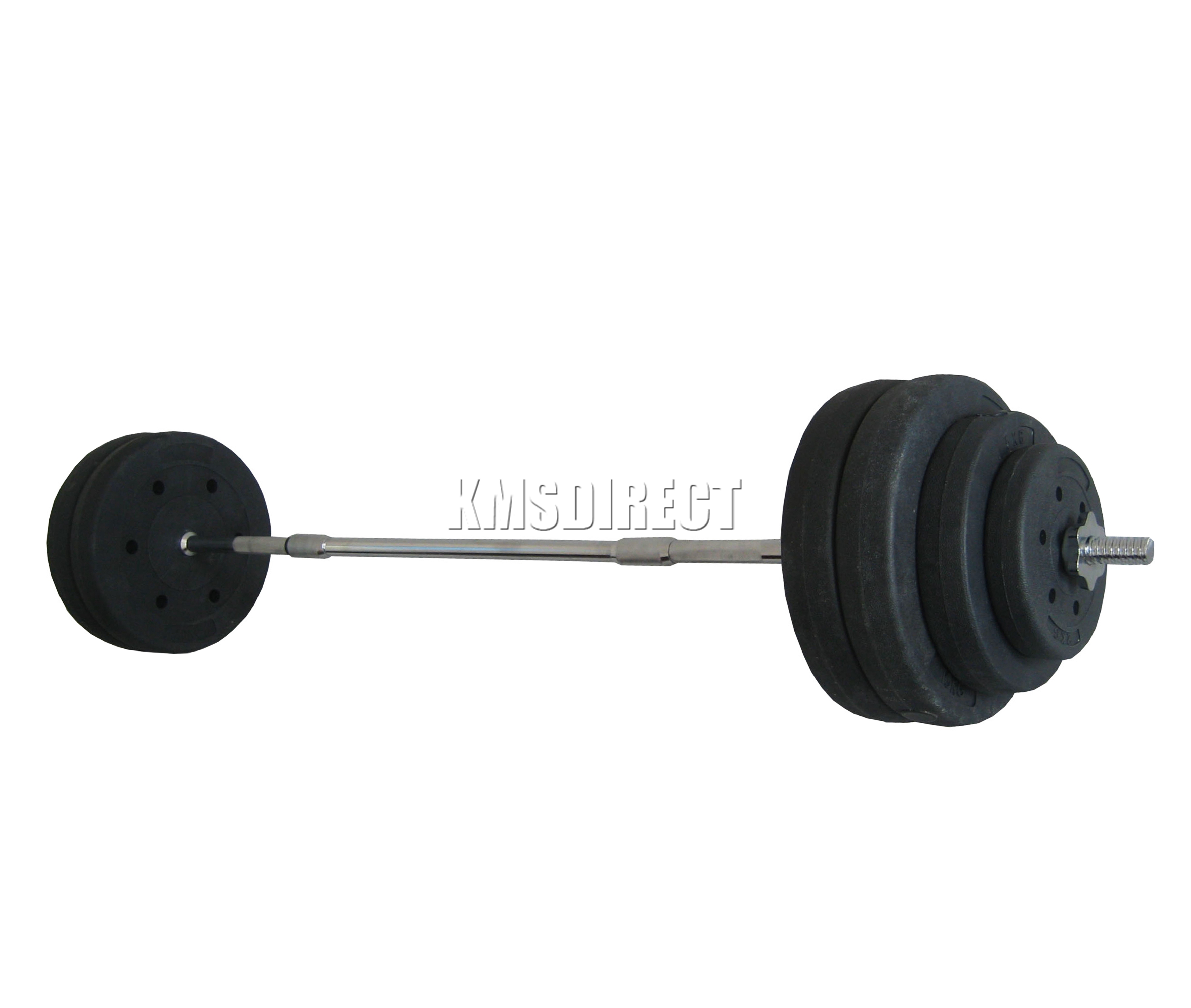 FoxHunter Curl Bar Barbell Set Weight Lifting Gym Triceps Arm Workout