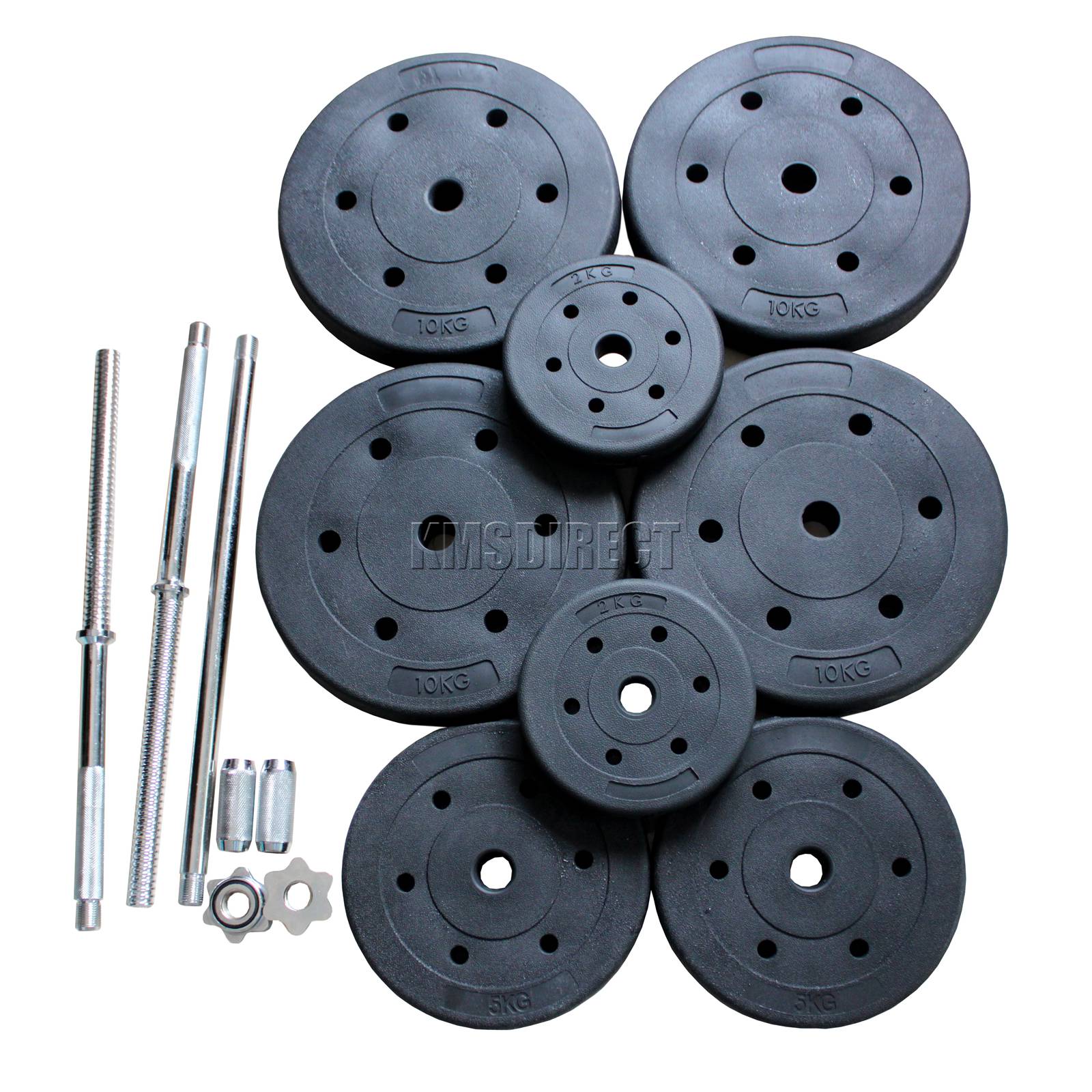 Barbell Ez Bar Weight Lifting Set 30KG 60KG Home Gym Arm Workout