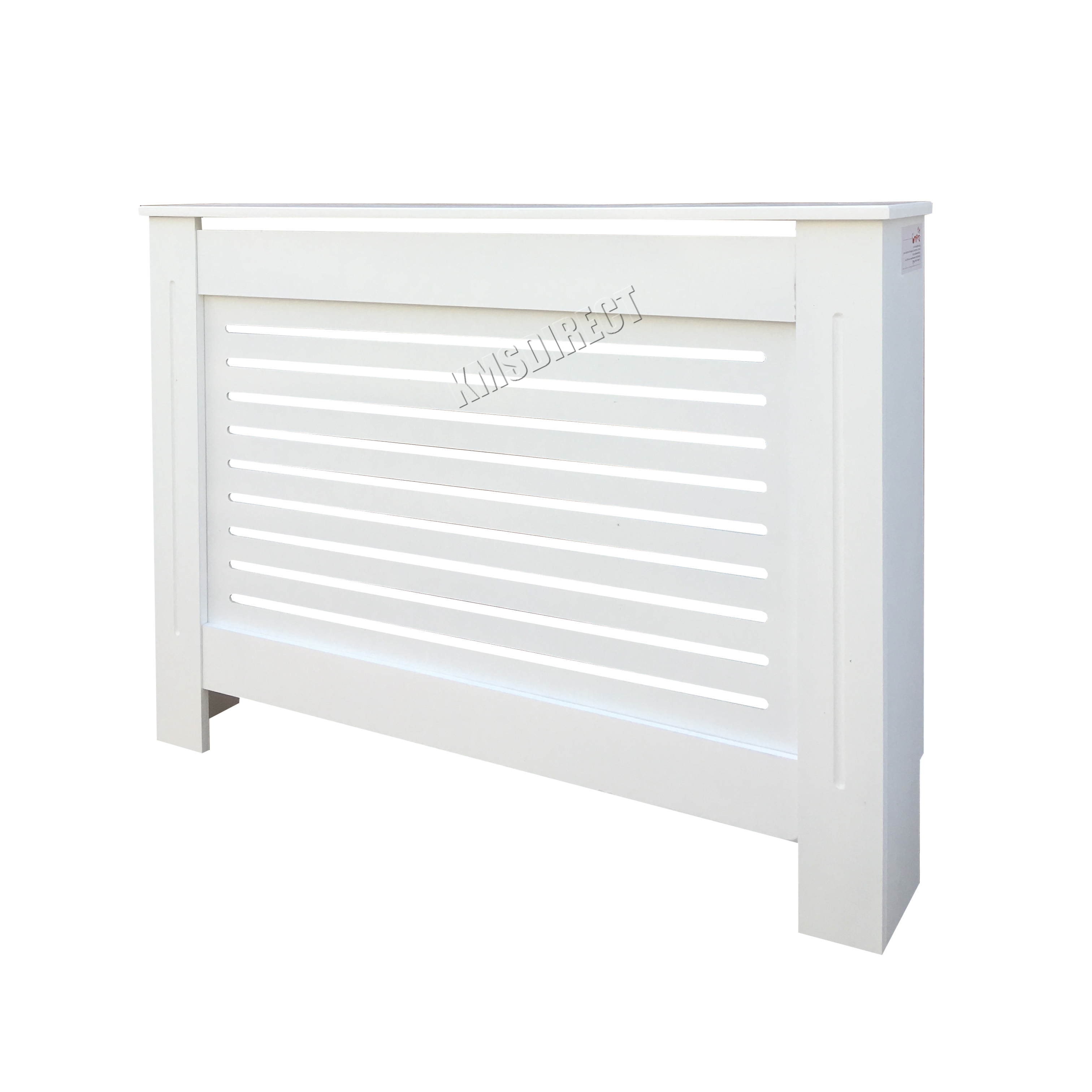FoxHunter White Painted Radiator Cover Wall Wood MDF Modern