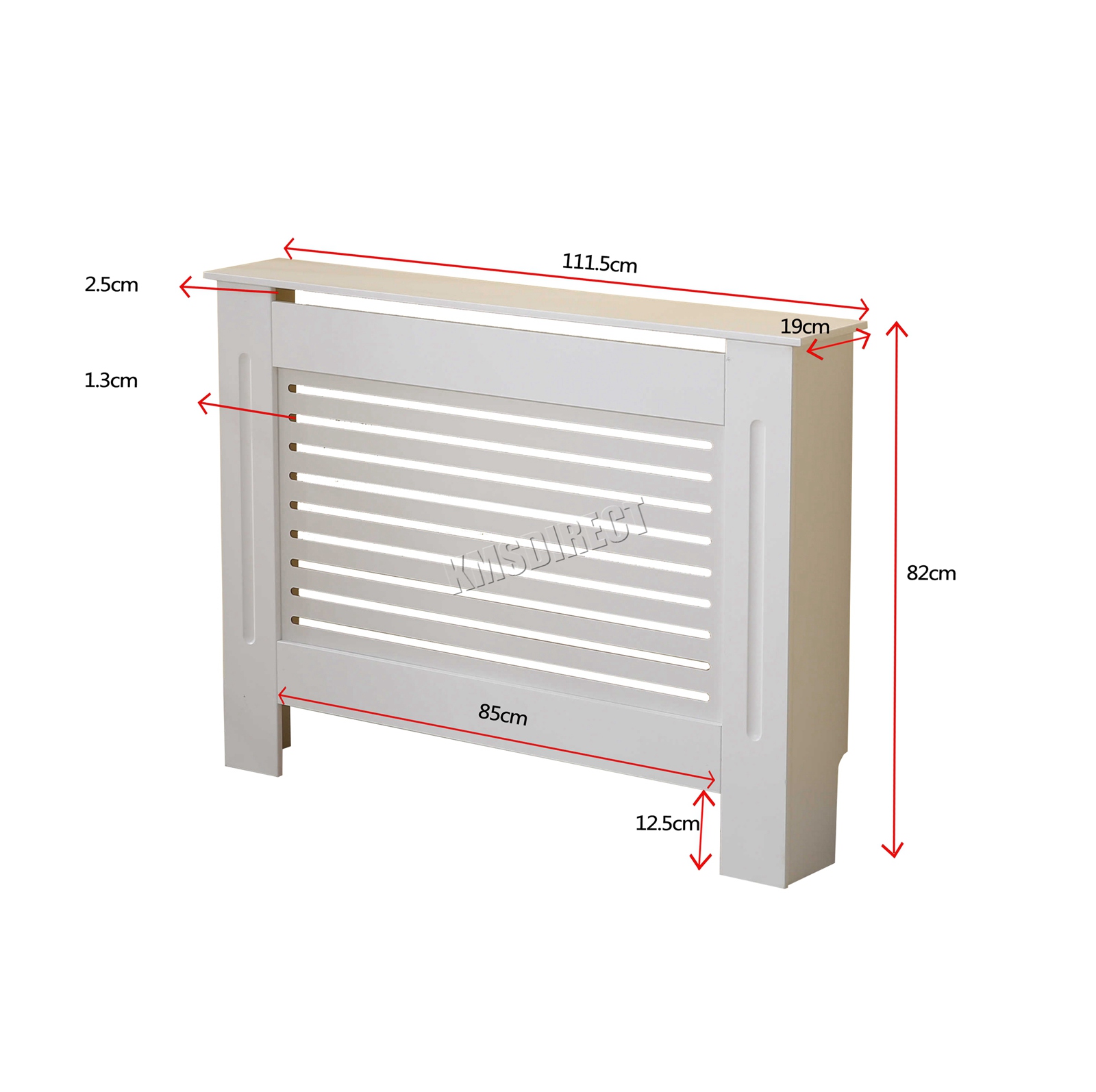 WestWood Radiator Cover White Or Grey Wooden Radiator Wall Shelves