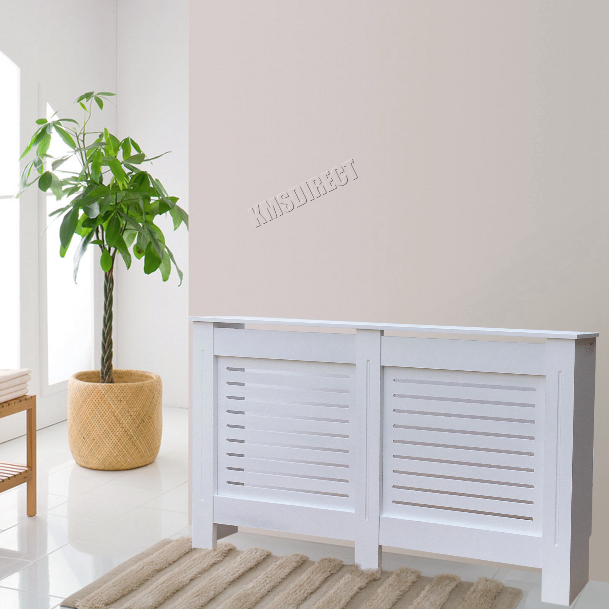 Modern Radiator Cover White Traditional MDF Wood Cabinet Grill ...