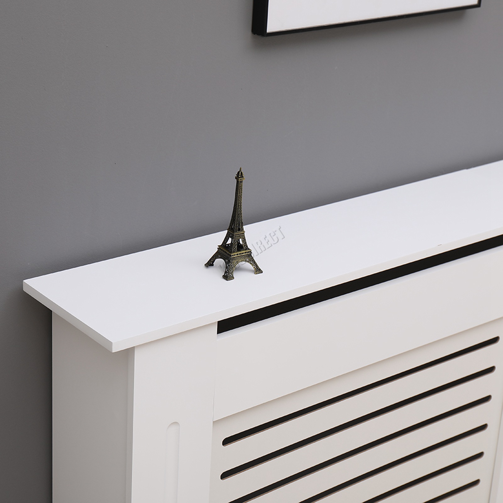 WestWood Radiator Cover White Or Grey Wooden Radiator Wall Shelves