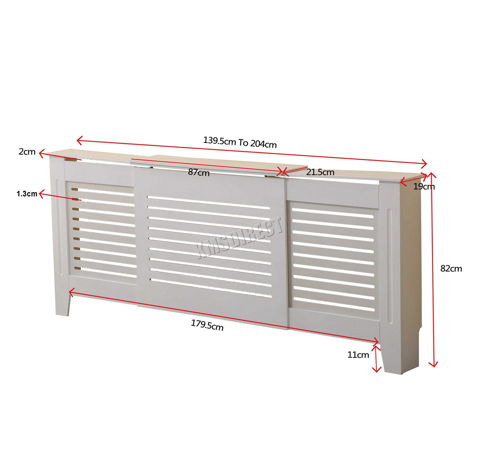 WestWood Radiator Cover White Or Grey Wooden Radiator Wall Shelves