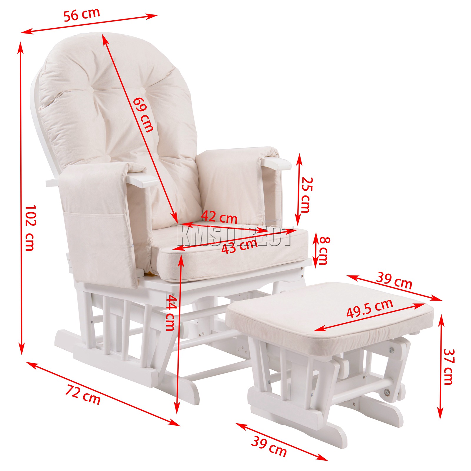 gliding feeding chair