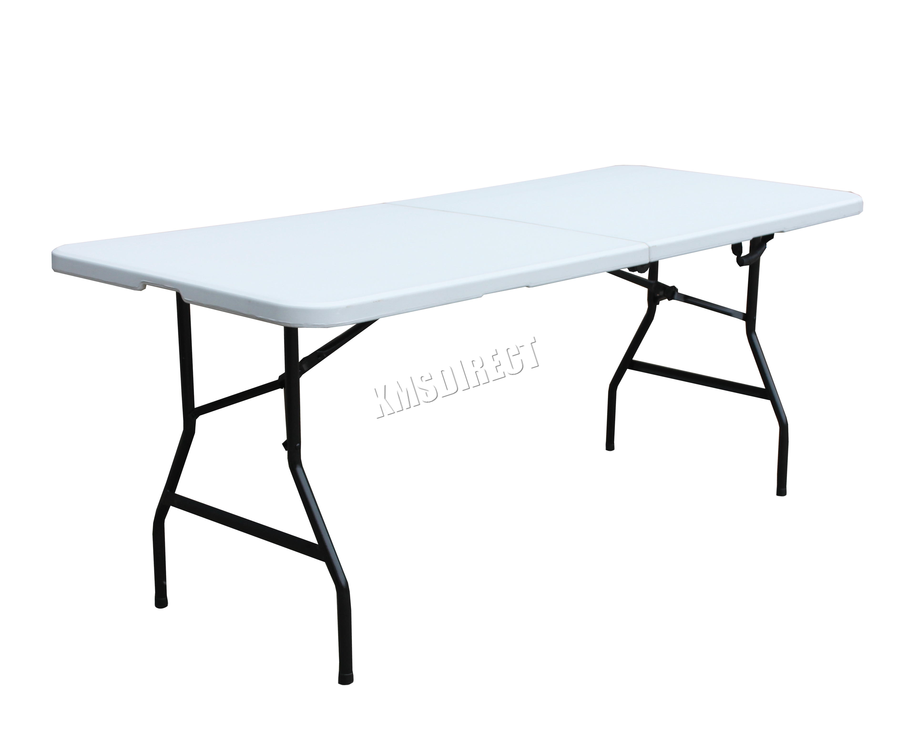 Details About Westwood 6ft 1 8m Folding Trestle Table Heavy Duty Plastic Portable Party Bbq