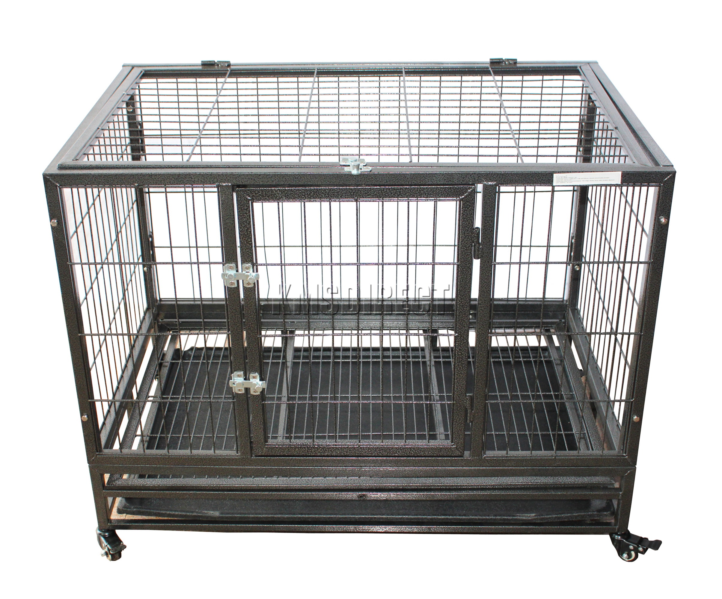 FoxHunter Heavy Duty Pet Dog Puppy Training Cage Crate Enclosure Metal