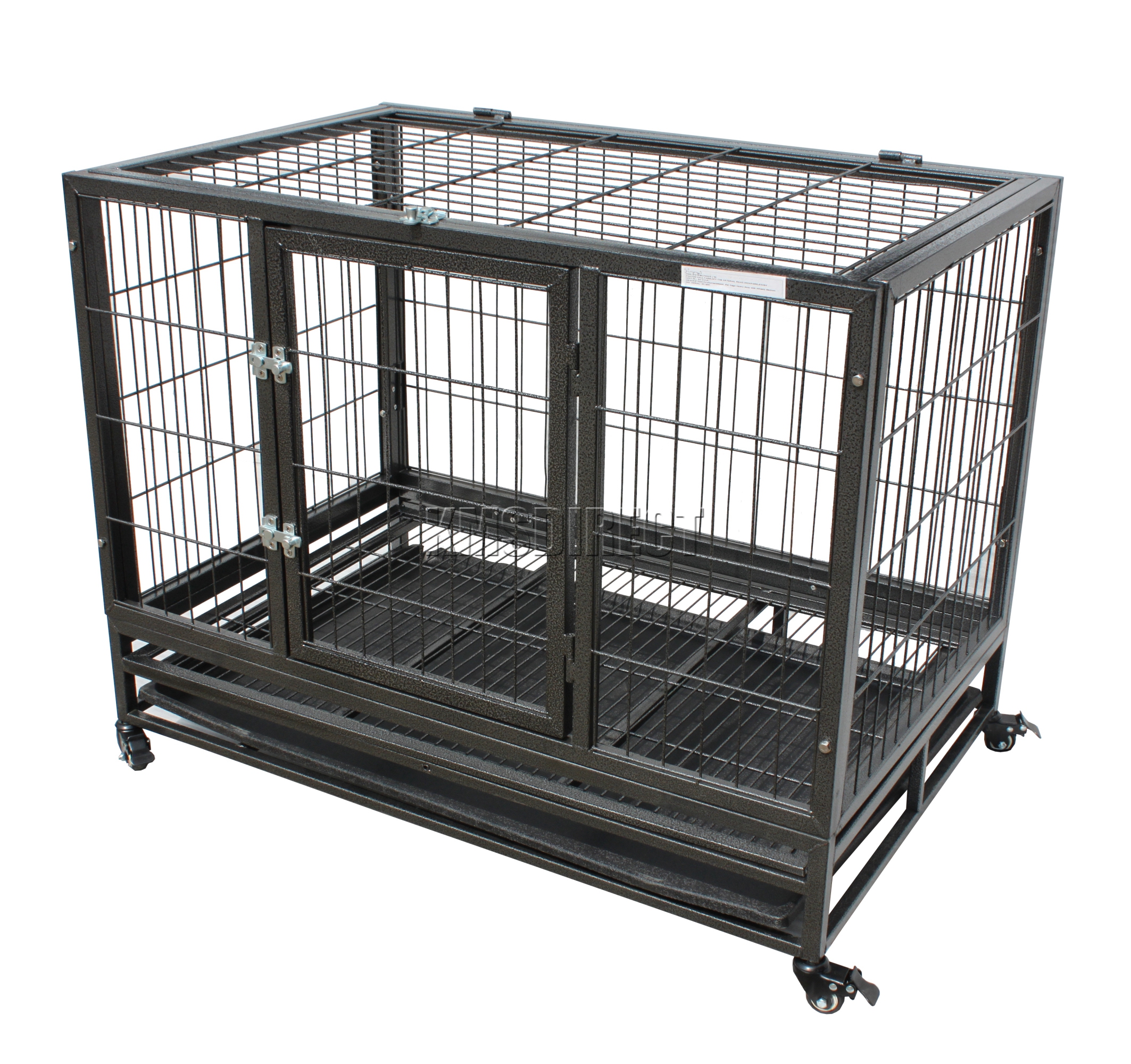 FoxHunter Heavy Duty Pet Dog Puppy Training Cage Crate Enclosure Metal