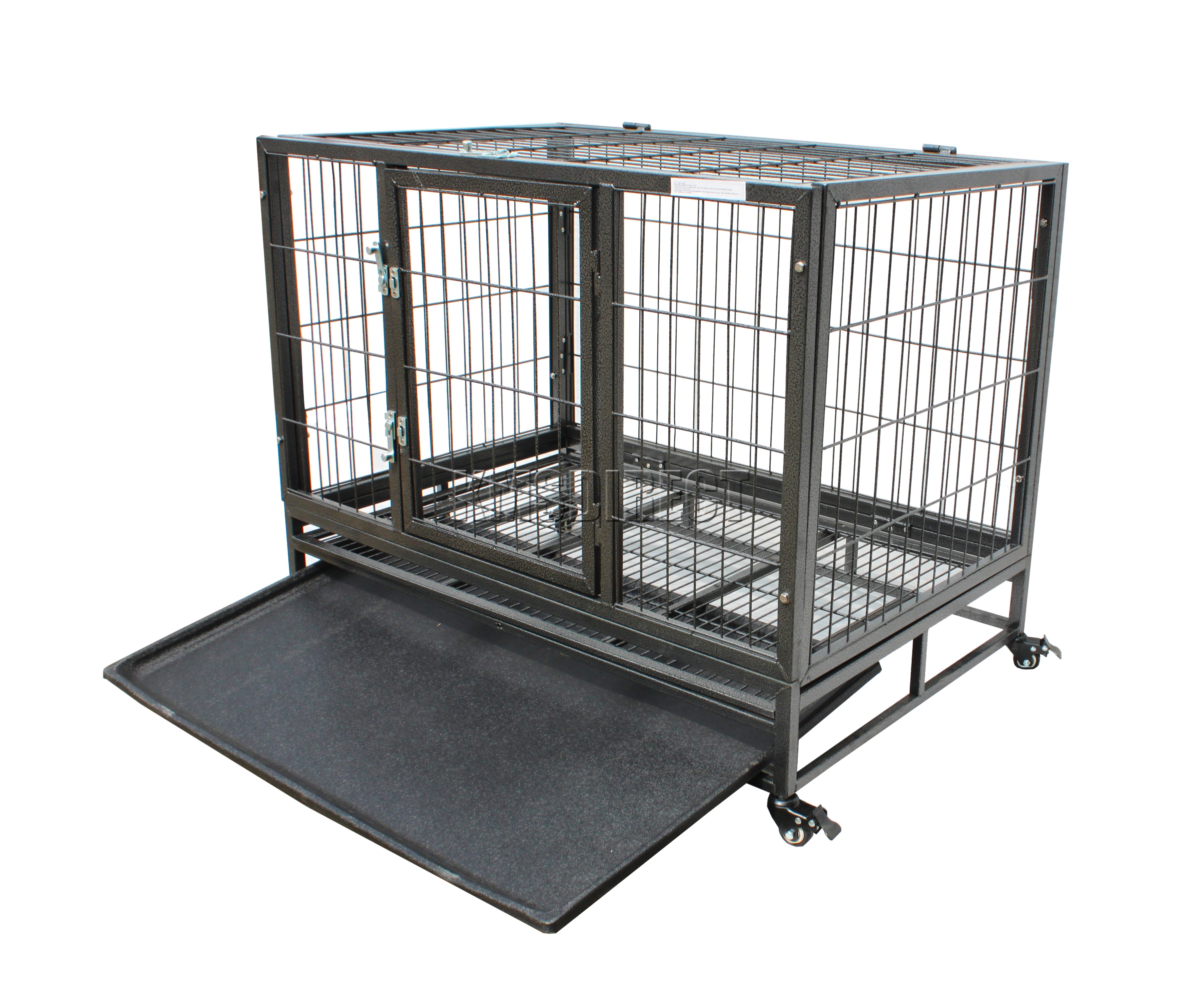 FoxHunter Heavy Duty Pet Dog Puppy Training Cage Crate Enclosure Metal