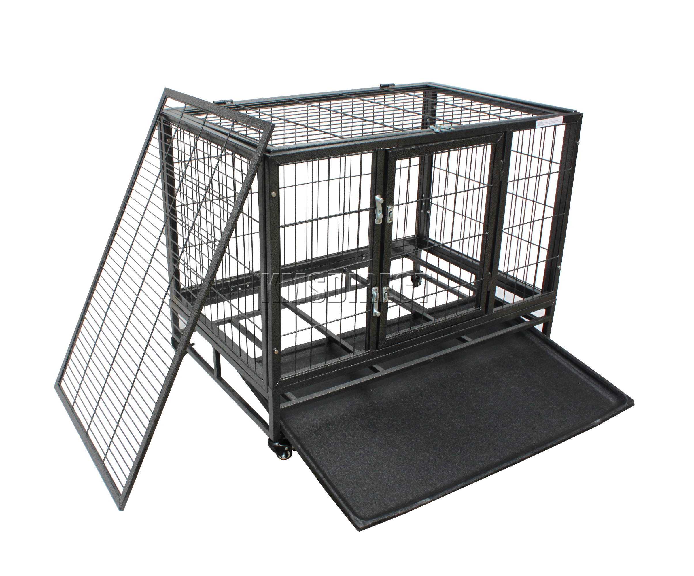 FoxHunter Heavy Duty Pet Dog Puppy Training Cage Crate Enclosure Metal