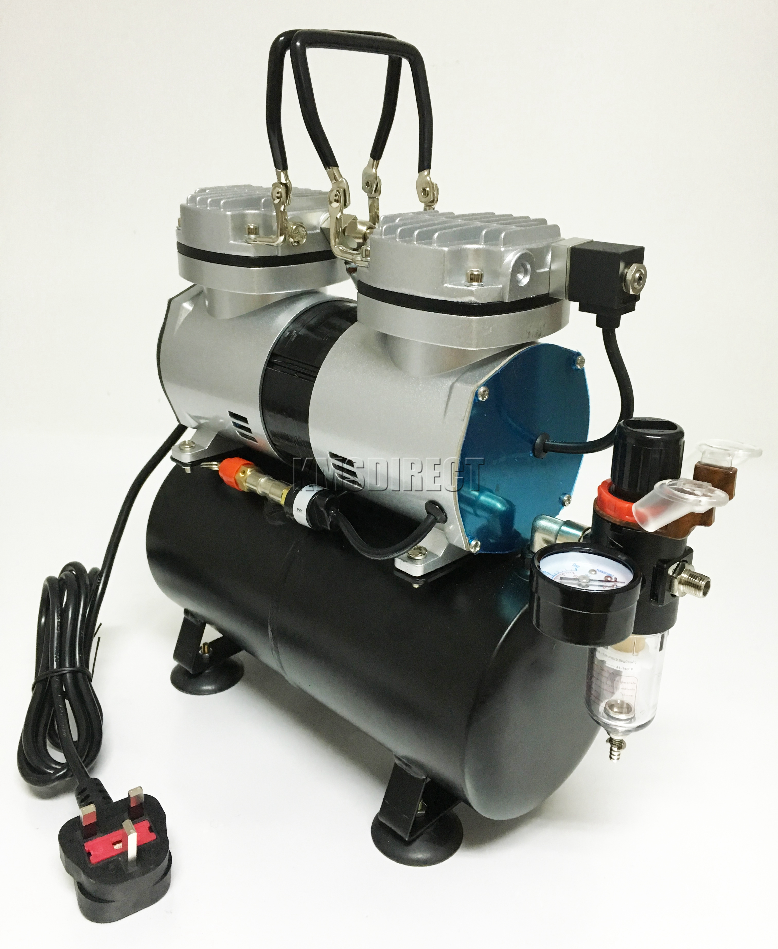 SwitZer Airbrush Kit Set Compressor Tank Air Brushes Hose Nail Art