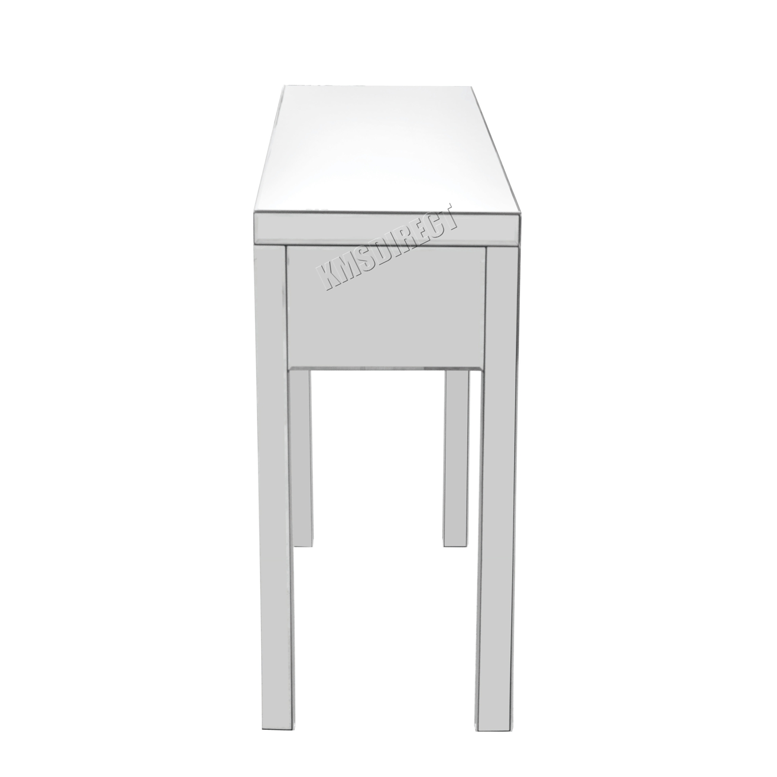 Westwood Verspiegelt Möbel Glas Schminktisch mit Schublade Konsole