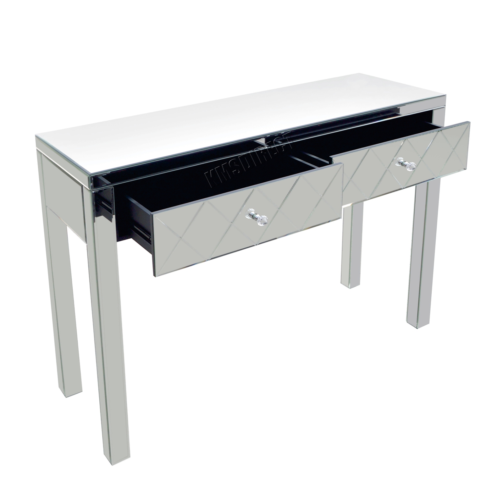 Westwood verspiegelt Möbel Glas Schminktisch mit Schublade Konsole