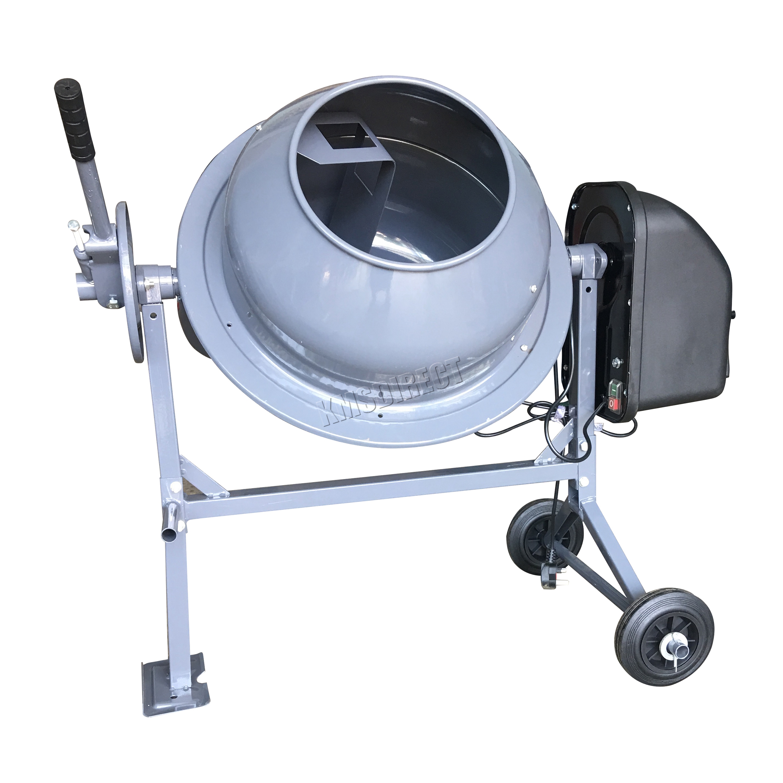 SwitZer 250W 70L Drum Portable Electric Concrete Cement Mixer Mortar