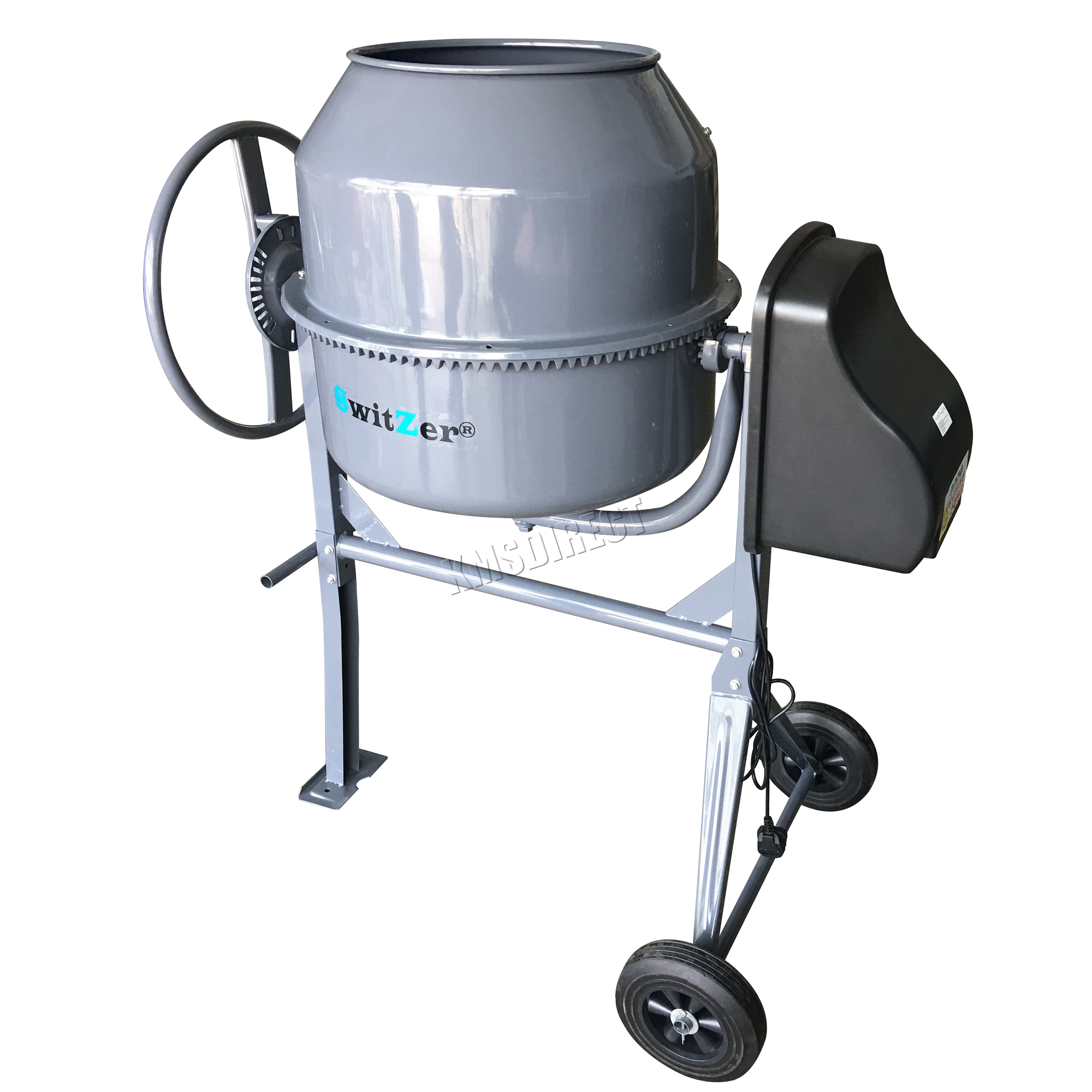 SwitZer 650W 180L Drum Portable Electric Concrete Cement Mixer Mortar