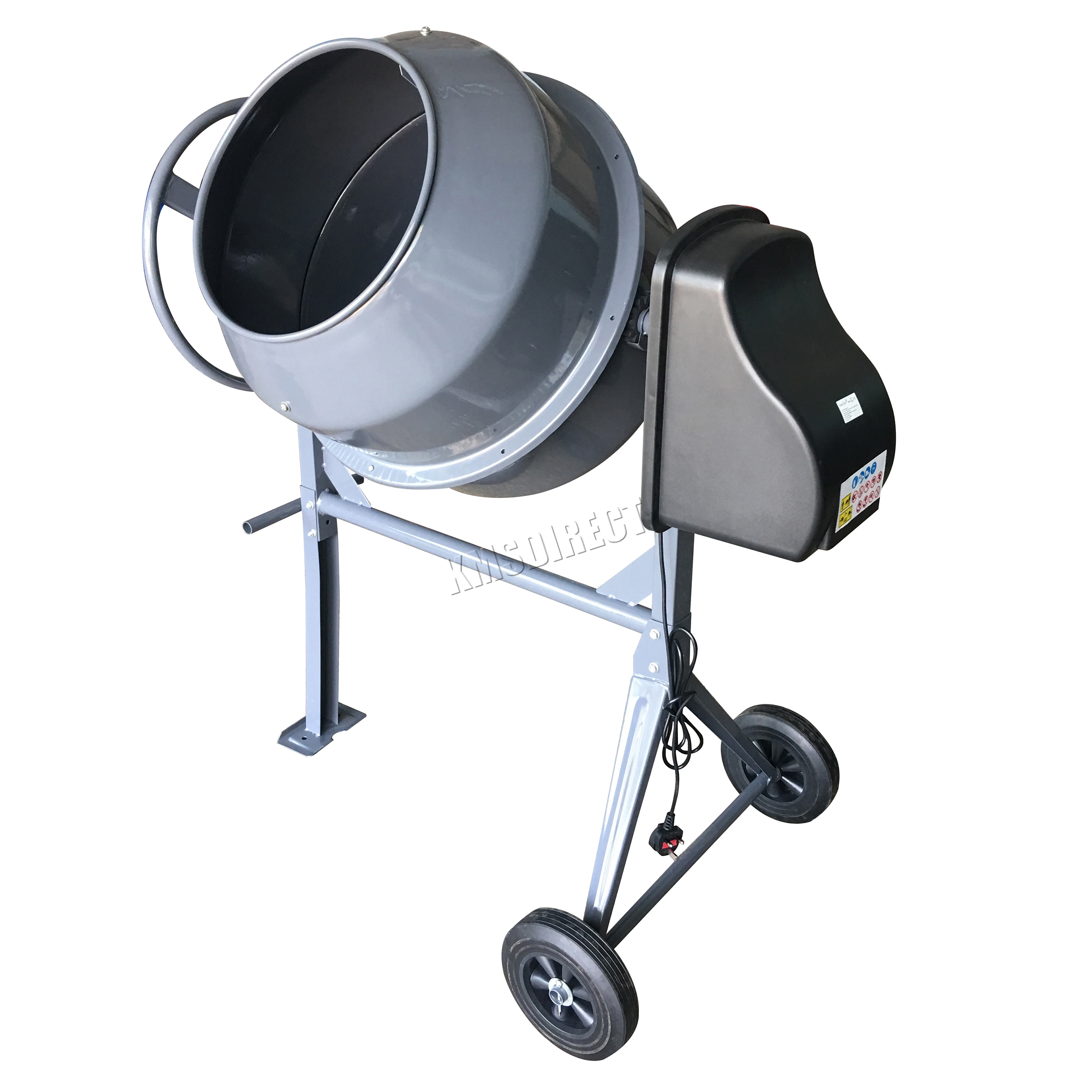 SwitZer 650W Electric Concrete Cement Mixer Mortar Plaster Machine 180L