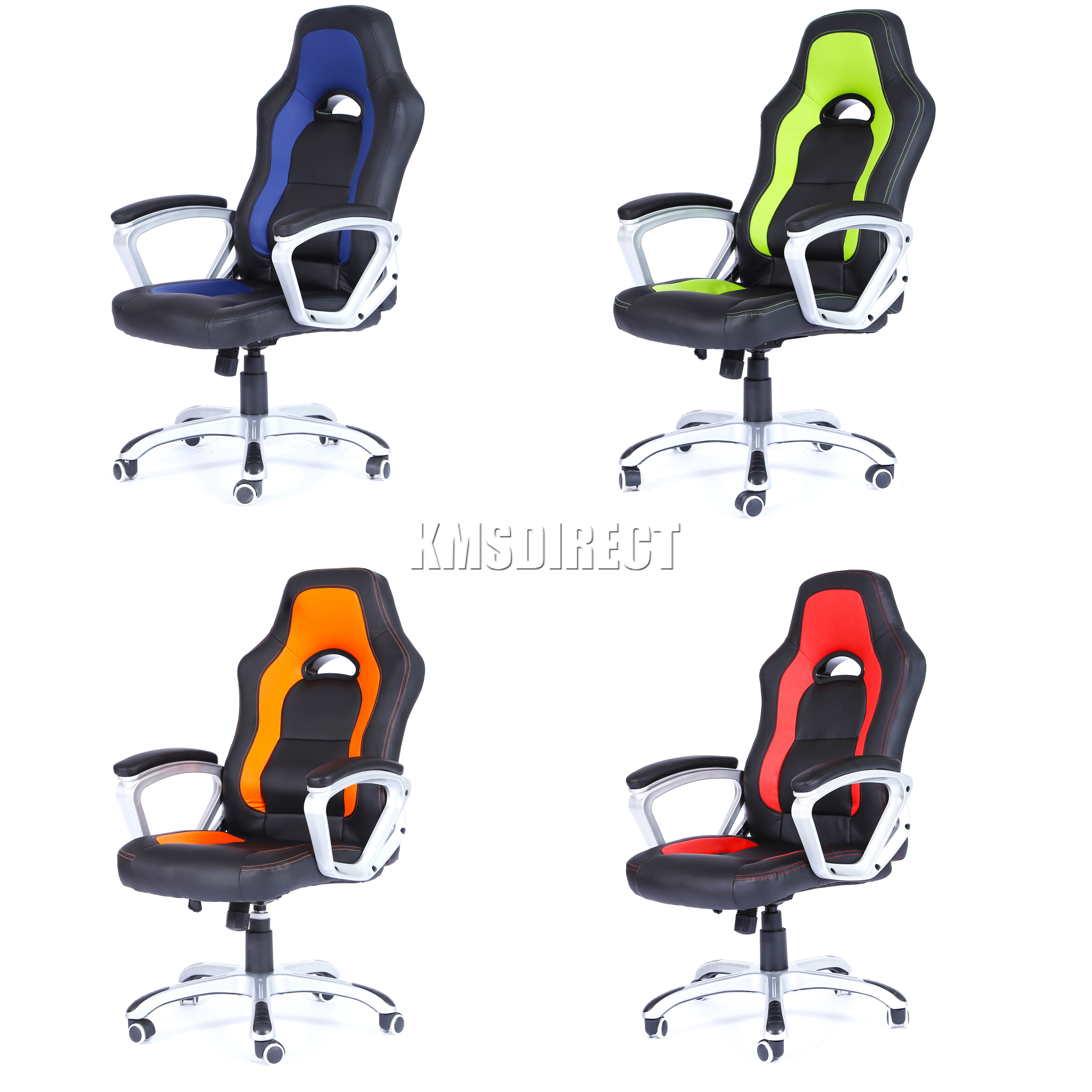 Foxhunter Computer Desk Executive Office Chair Pu Leather Swivel Sentinel Foxhunter Computer Desk Executive Office Chair Pu Leather Swivel High Back Oc07