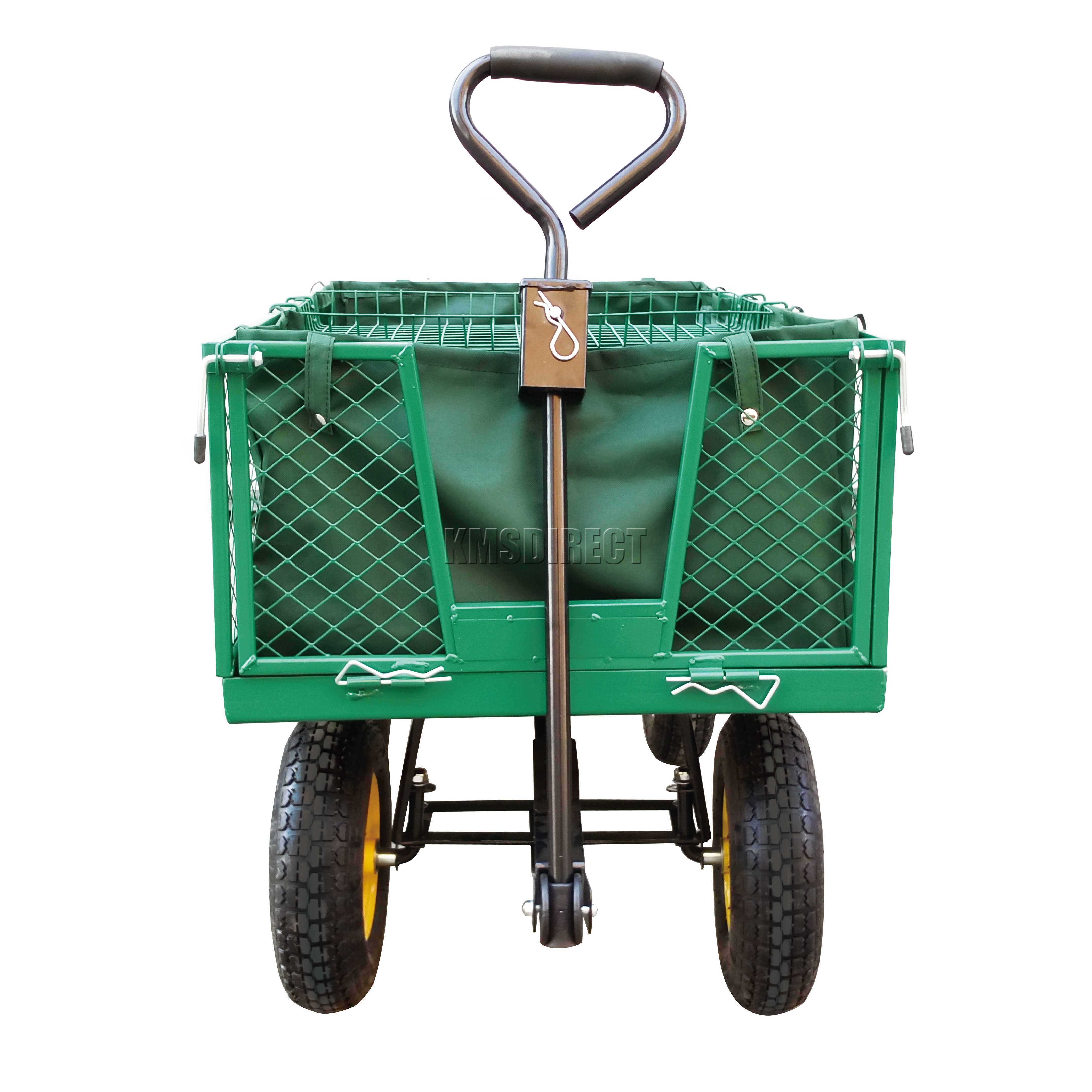 FoxHunter Heavy Duty Garden Dump Truck Tipping Trailer Trolley Cart