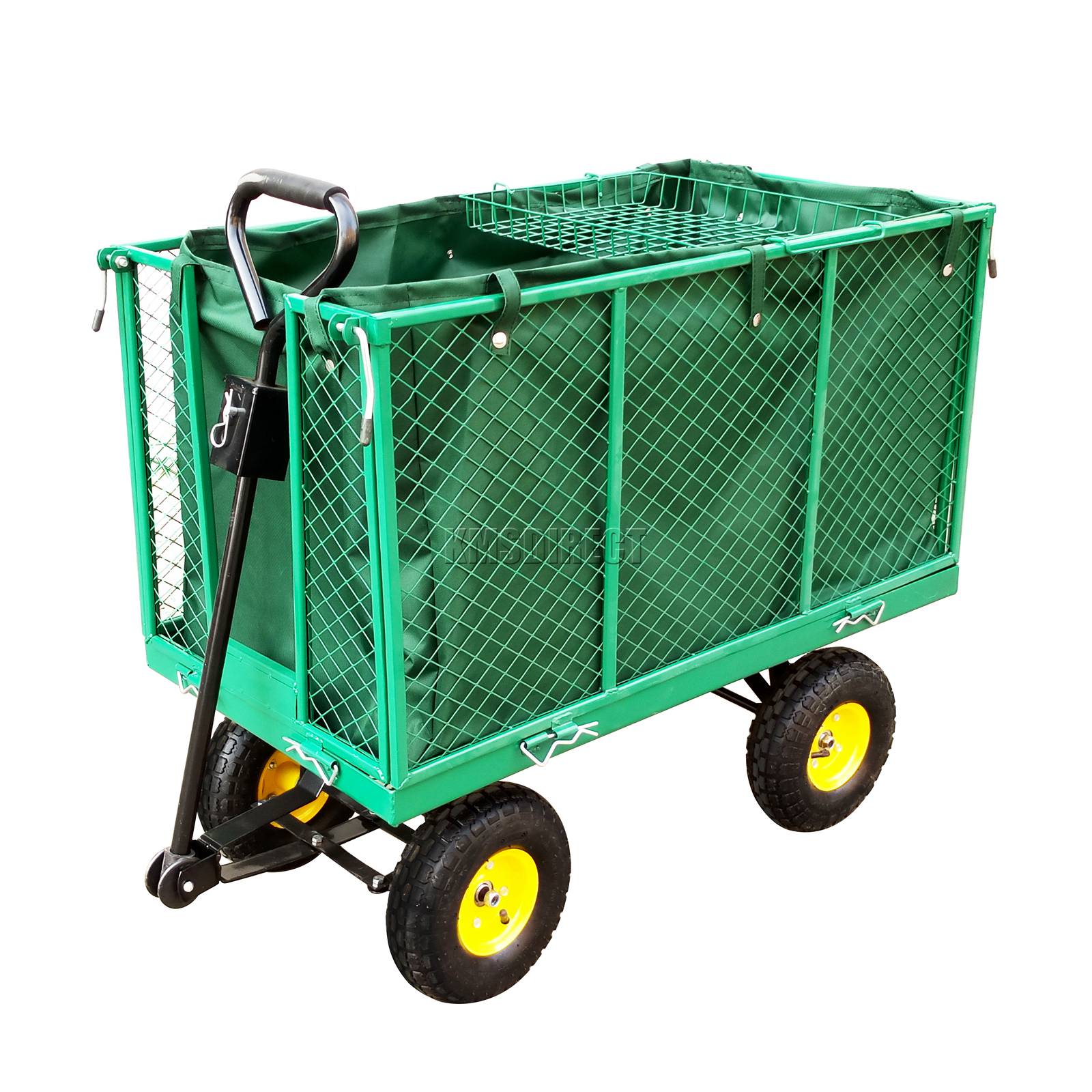 BIRCHTREE Schwer Garten Dump Truck Rand Anhänger Transportwagen