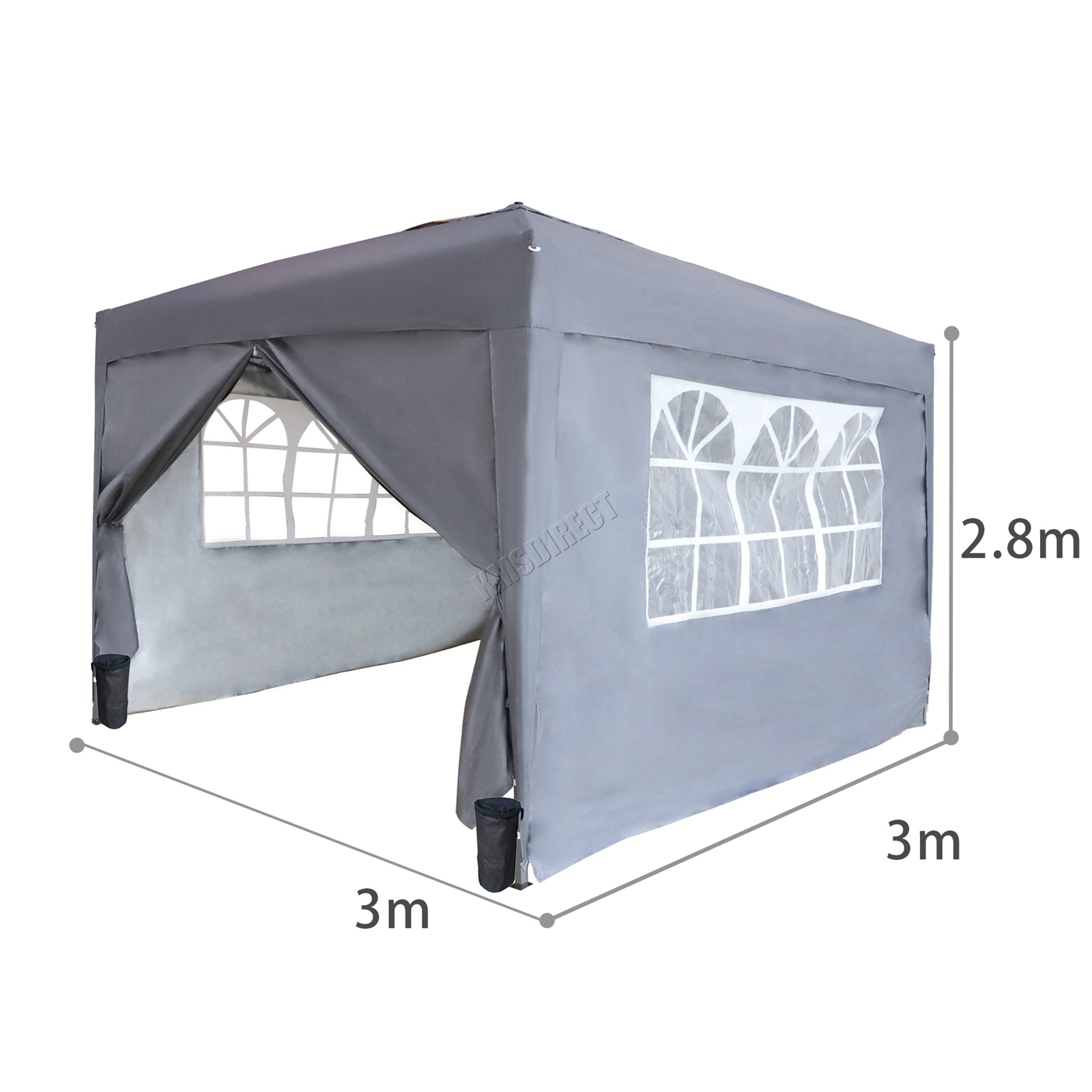 BIRCHTREE 3x3m Pop Up Gazebo Marquee 