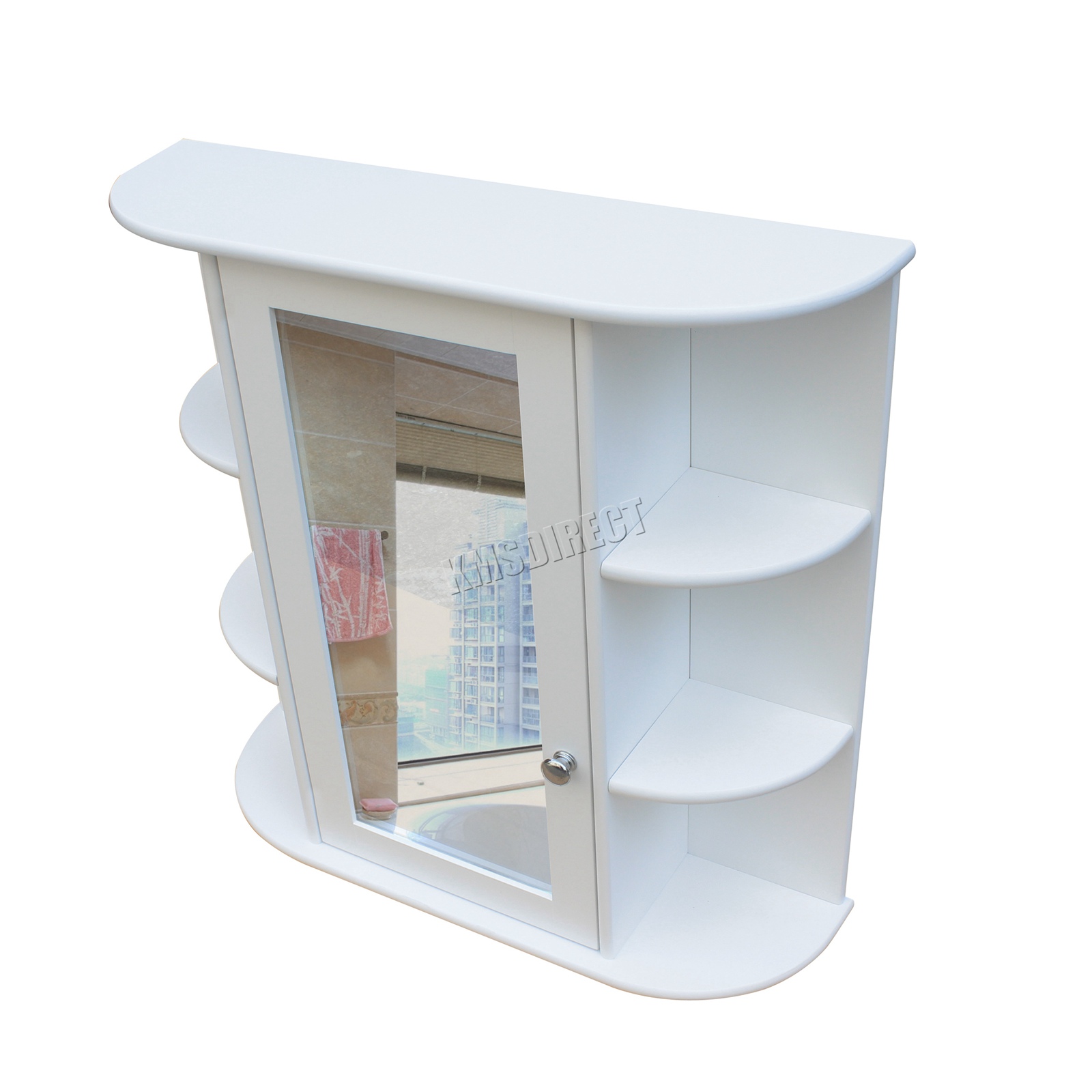 WestWood Wall Mount Mirror Bathroom Unit Storage Cupboard With Shelf eBay