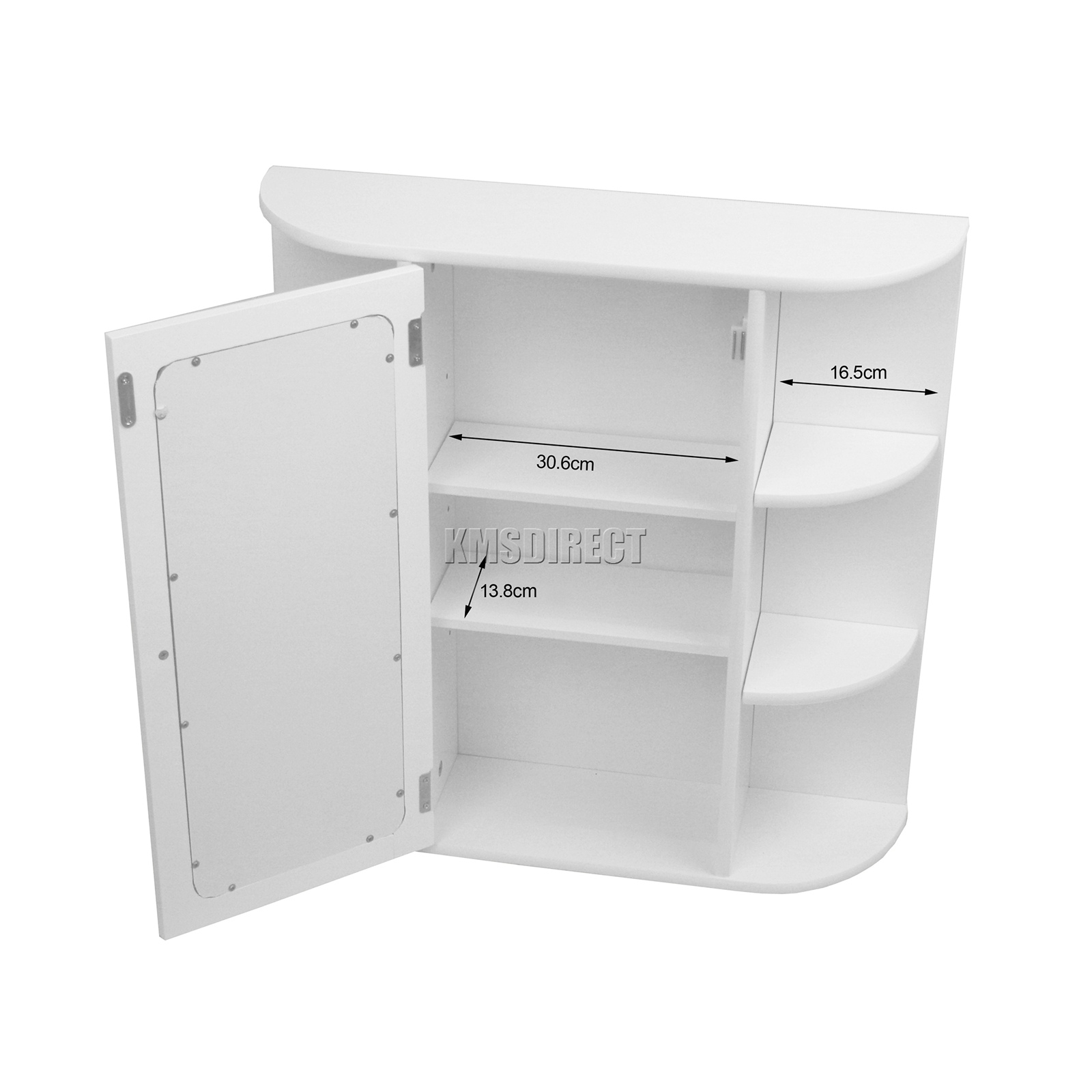 WestWood Wall Mount Mirror Bathroom Unit Storage Cupboard With Shelf eBay