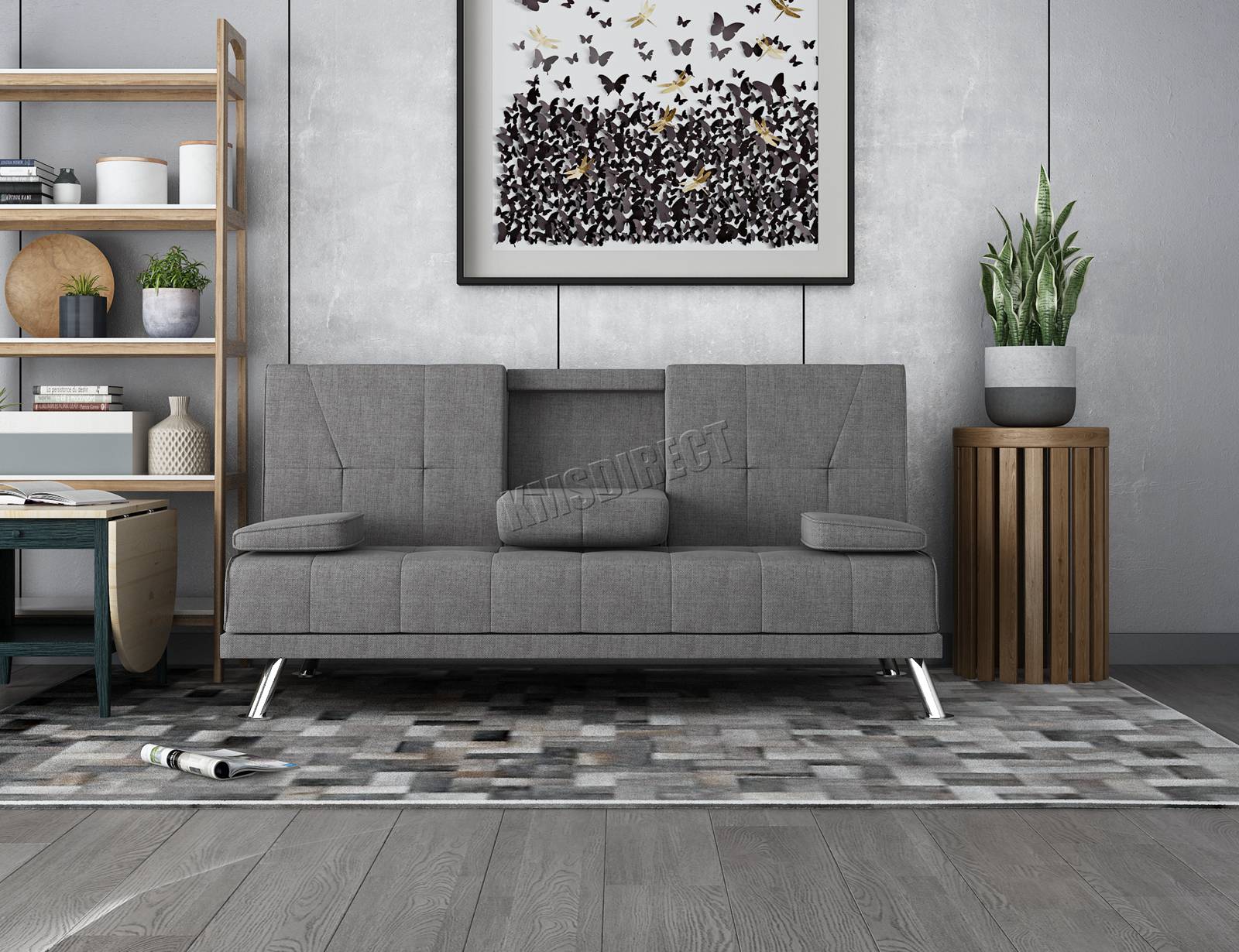 WestWood Fabric Manhattan Sofa Bed Recliner 3 Seater Modern Luxury