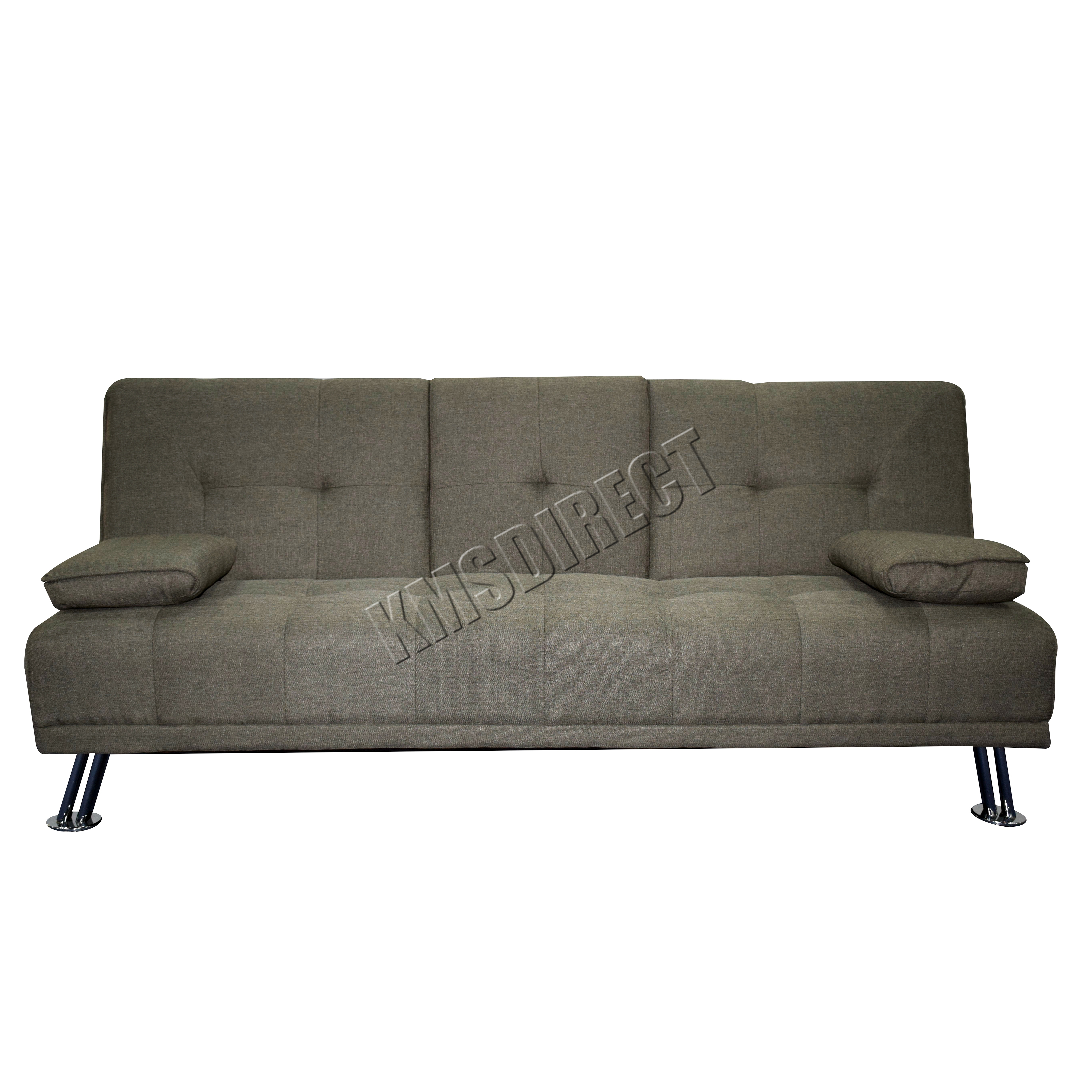 FoxHunter Fabric Manhattan Sofa Bed Recliner 3 Seater Modern Luxury Design Home eBay