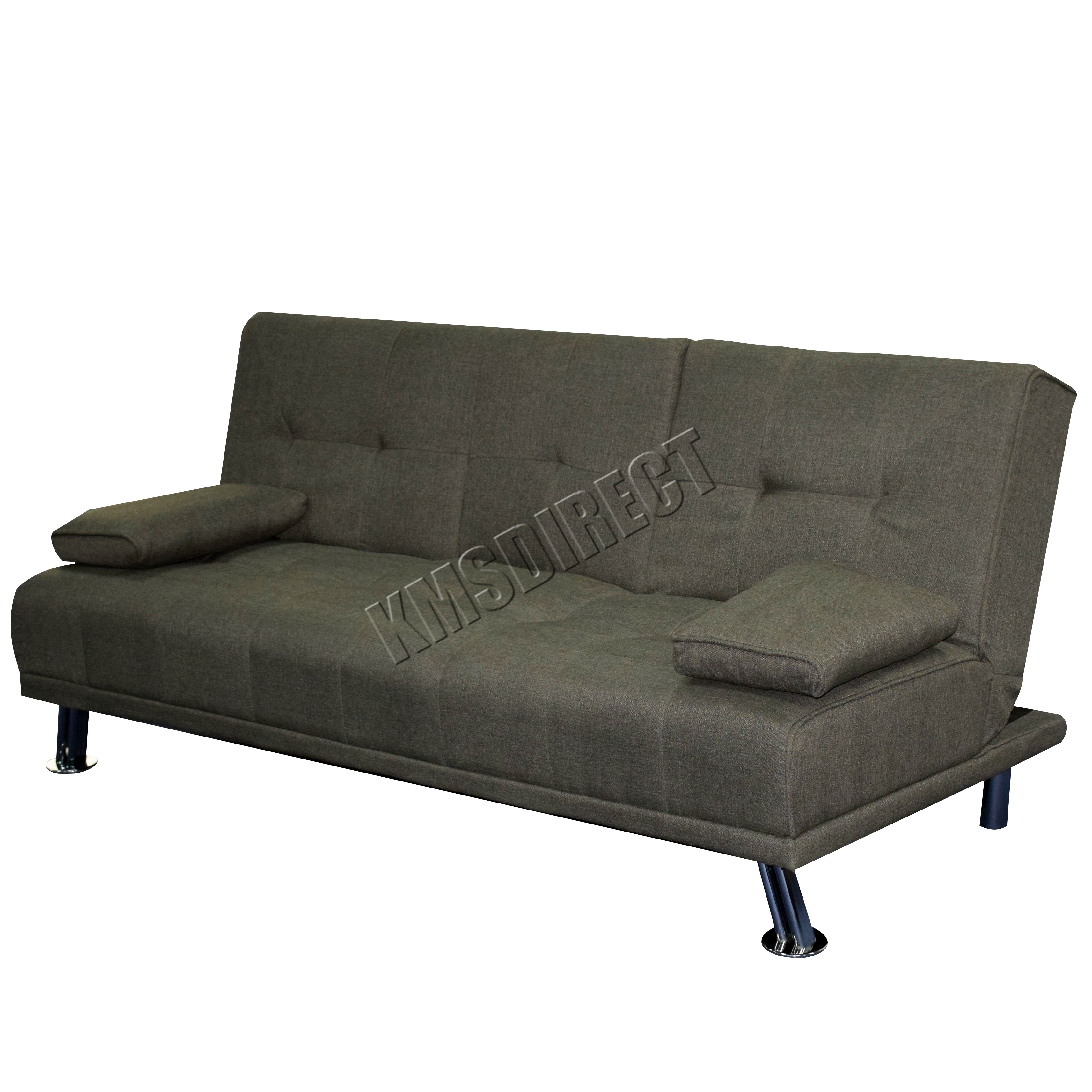 FoxHunter Fabric Manhattan Sofa Bed Recliner 3 Seater Modern Luxury Design Home eBay