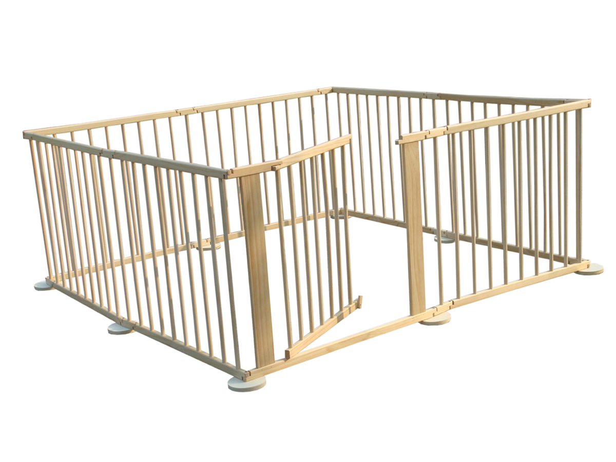 8 Side Baby Child Wooden Foldable Playpen Play Pen Room Divider Heavy