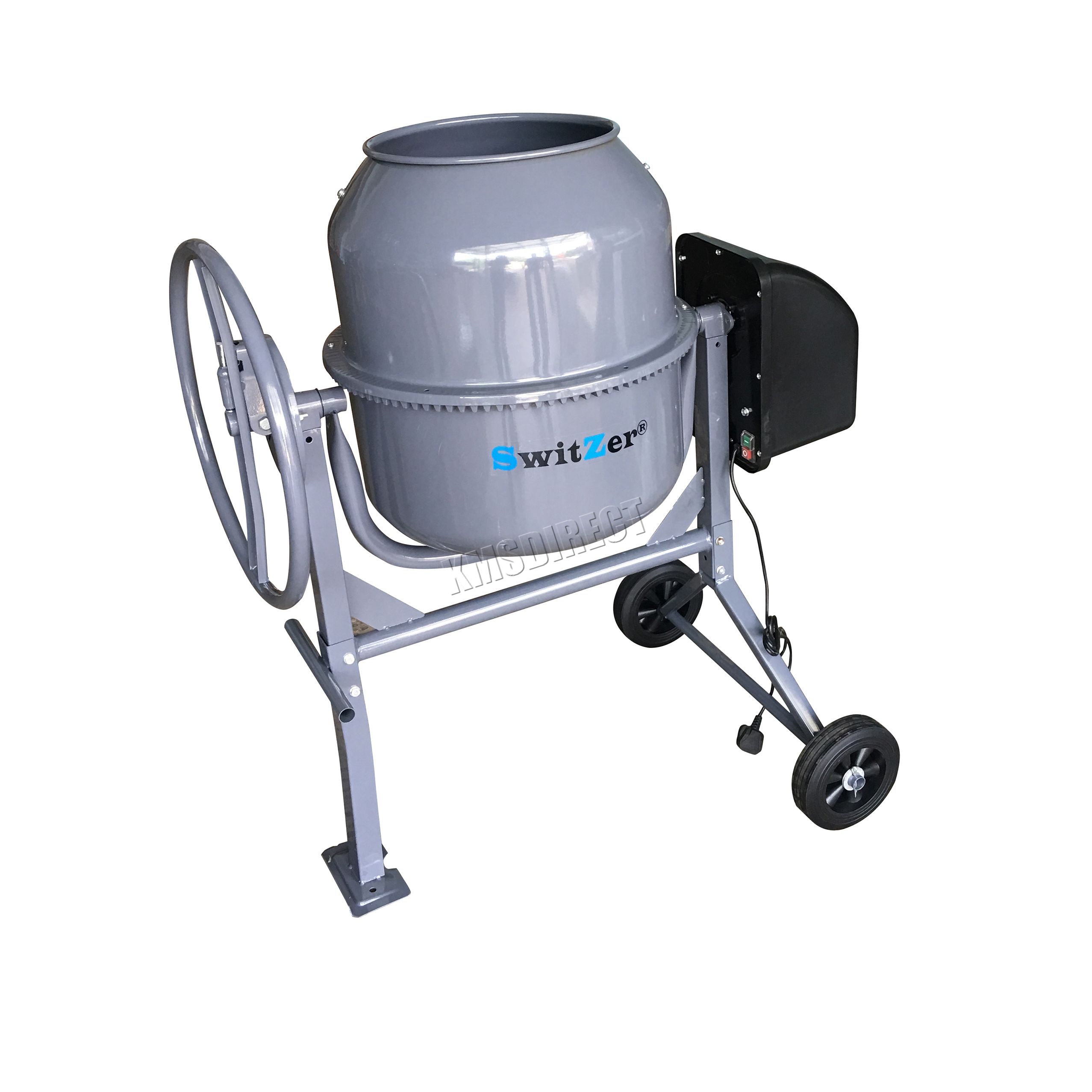 SwitZer 550W Electric Concrete Cement Mixer Mortar Plaster Machine 120L